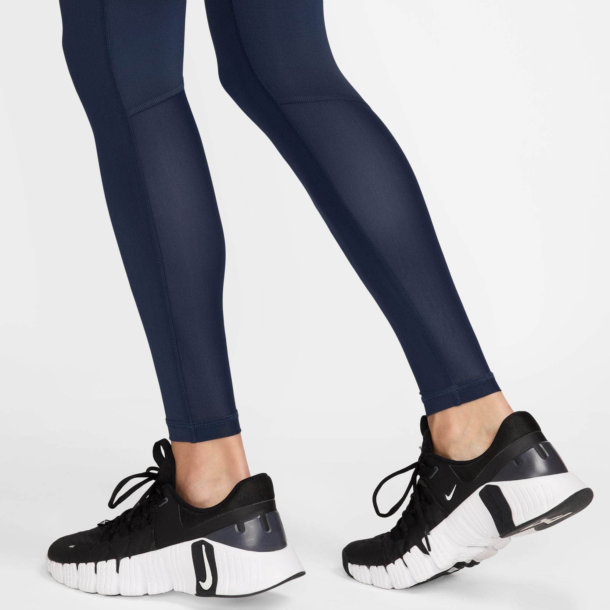Nike APPAREL Nike Pro Mid-Rise Mesh-Paneled Leggings - Women's