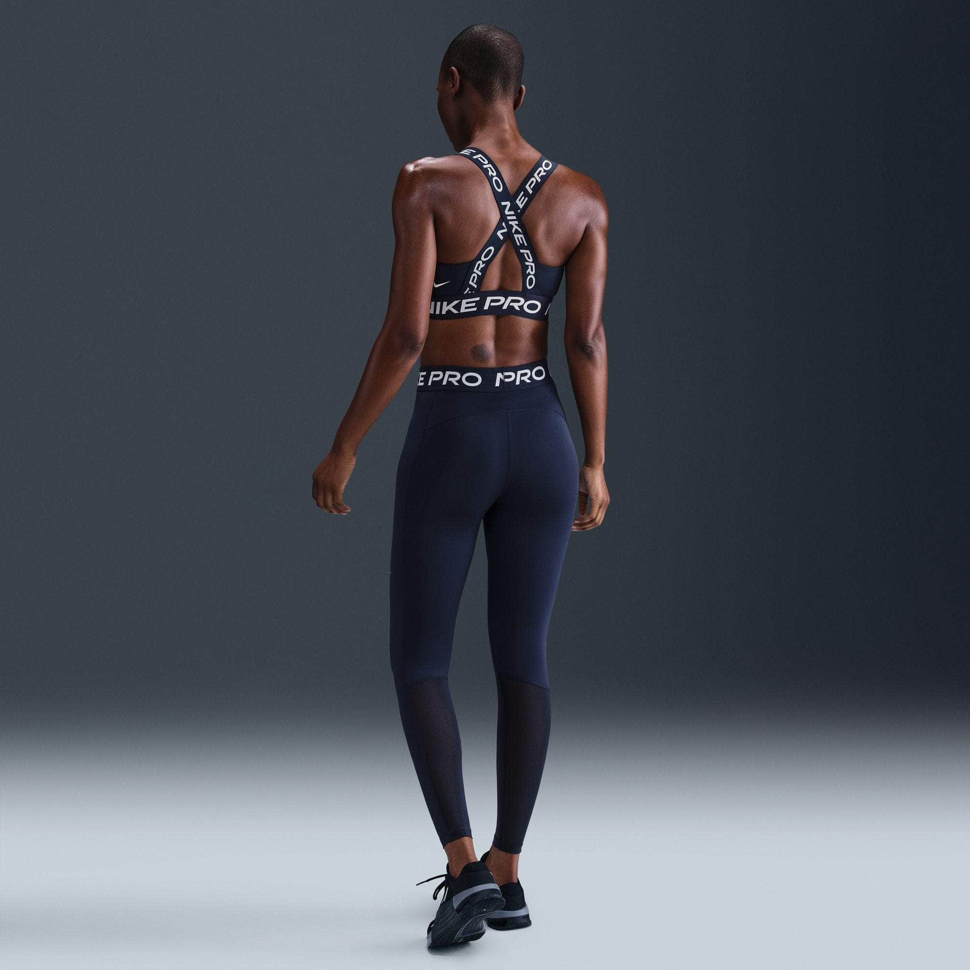 Nike APPAREL Nike Pro Mid-Rise Mesh-Paneled Leggings - Women's