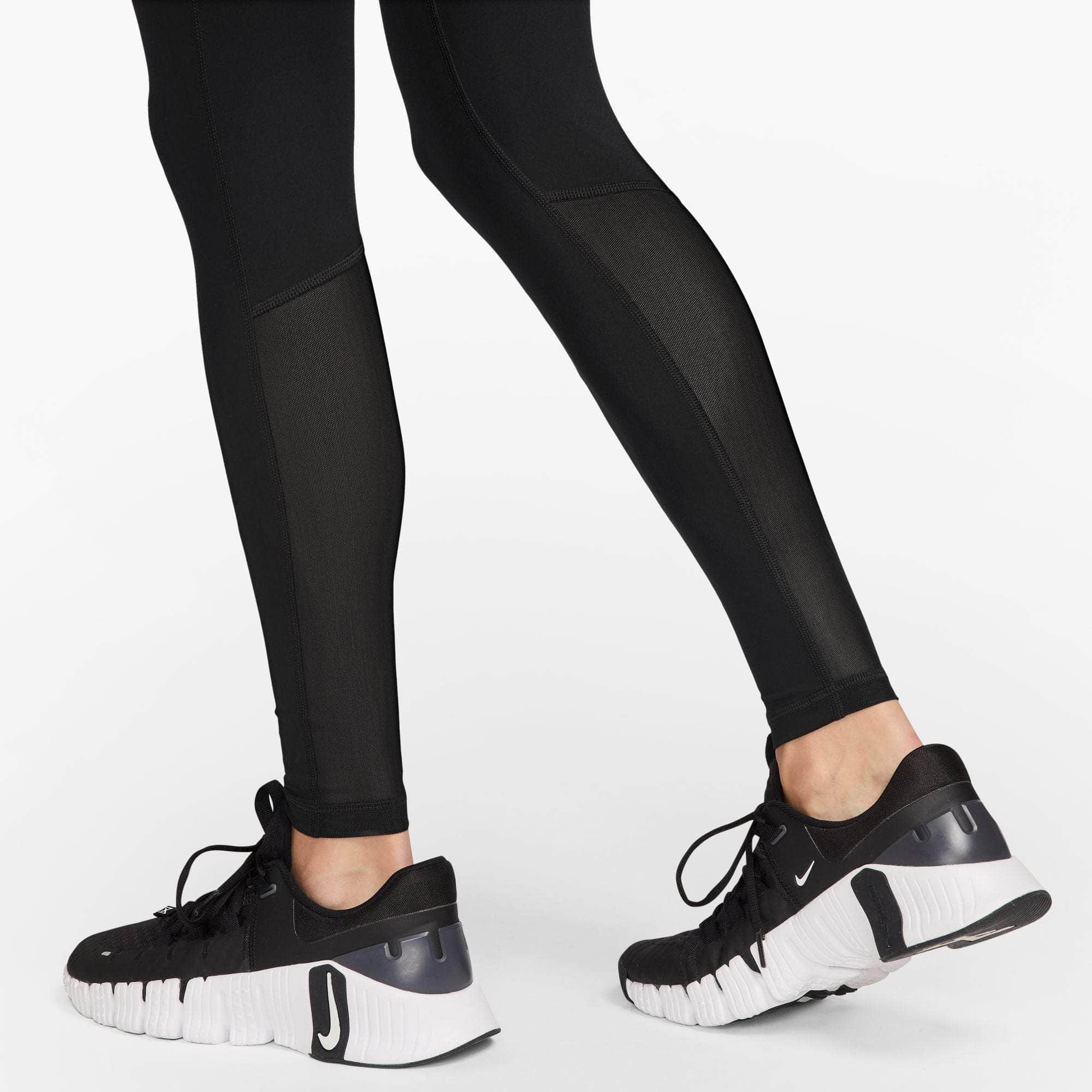 Nike APPAREL Nike Pro Mid-Rise Mesh-Paneled Leggings - Women's