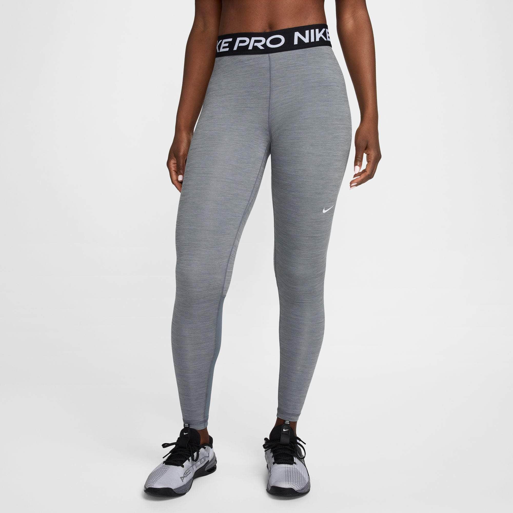 Nike APPAREL Nike Pro Mid-Rise Mesh-Paneled Leggings - Women's