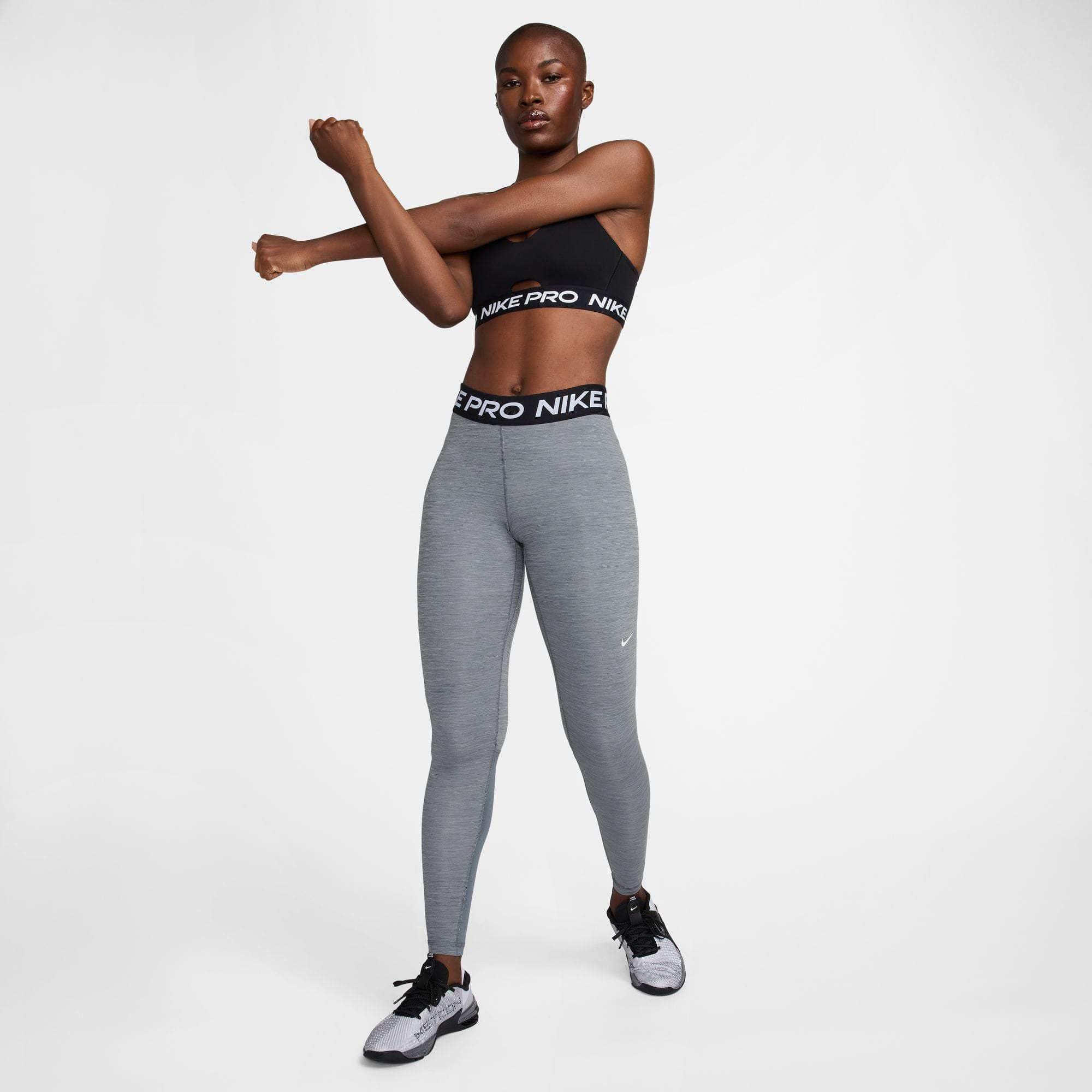 Nike APPAREL Nike Pro Mid-Rise Mesh-Paneled Leggings - Women's