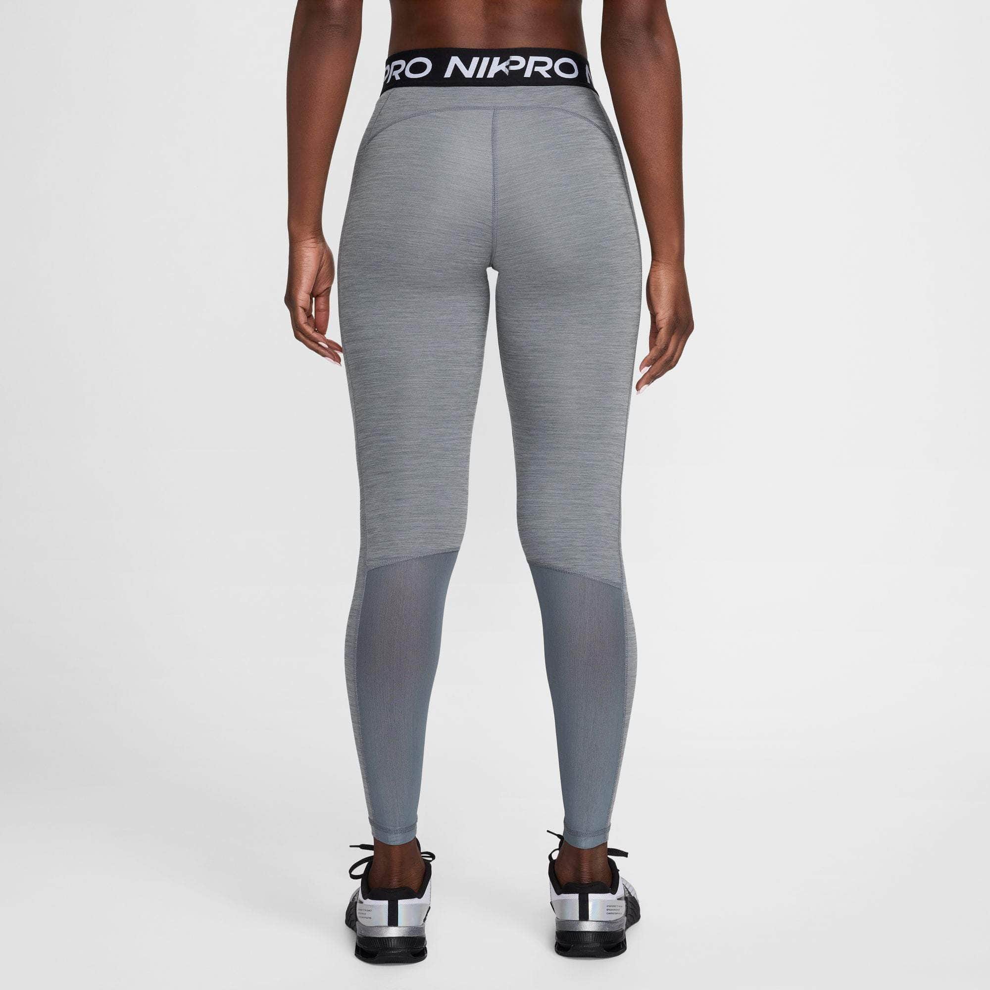 Nike APPAREL Nike Pro Mid-Rise Mesh-Paneled Leggings - Women's