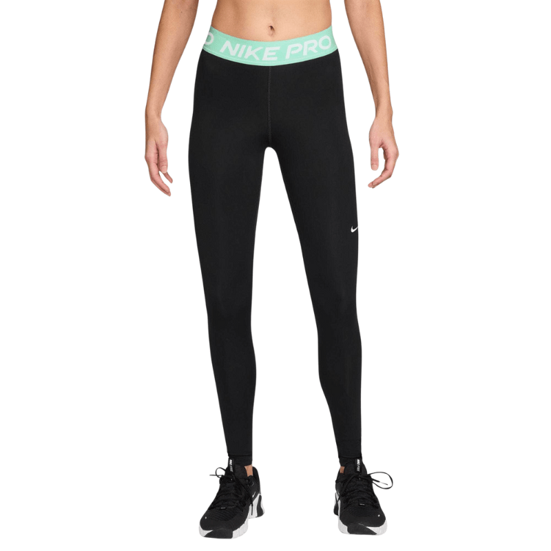 Nike APPAREL Nike Pro Mid-Rise Mesh-Paneled Leggings - Women's