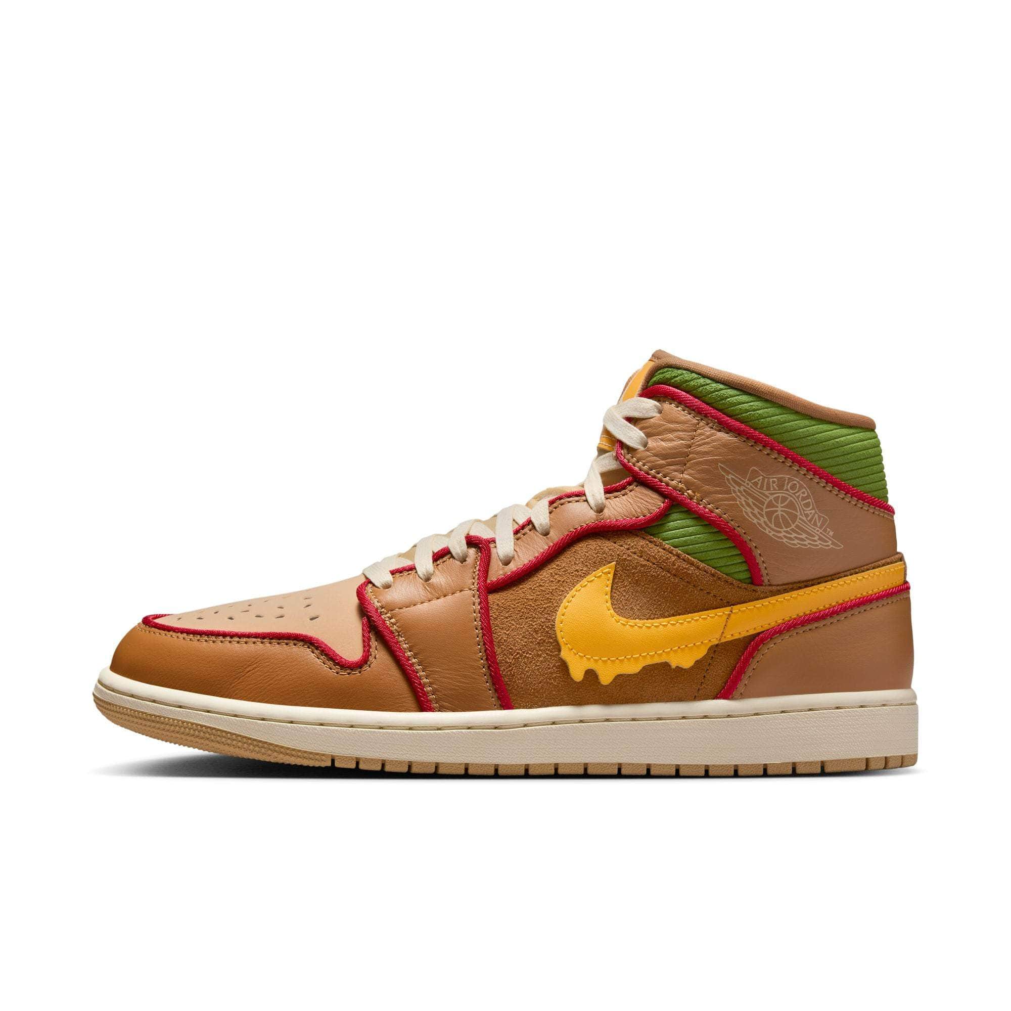 Vivid Orange Mid Se Jordan Red And Yellow Burger Jordans TikTok