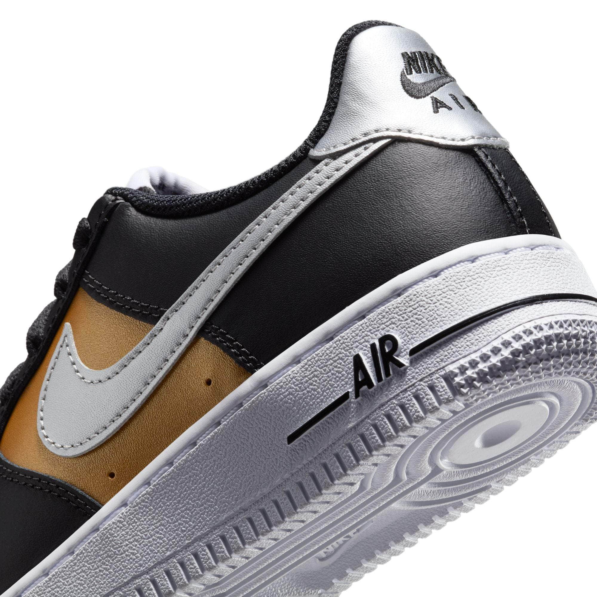 Nike FOOTWEAR Nike Air Force 1 "Black Gold" - Boy's GS