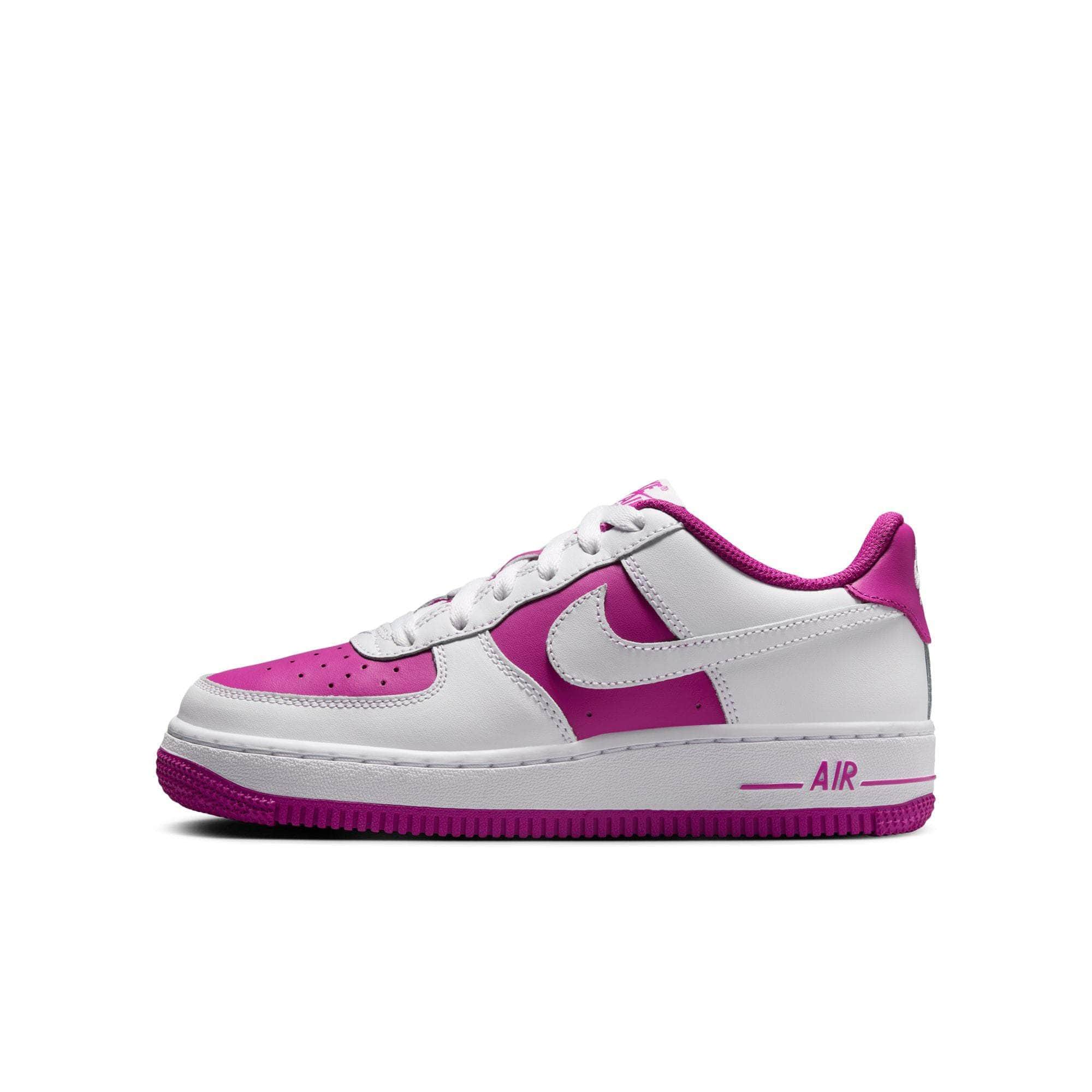 Nike Footwear Nike Air Force 1 Low "White Hot Fuchsia" - Boy's GS