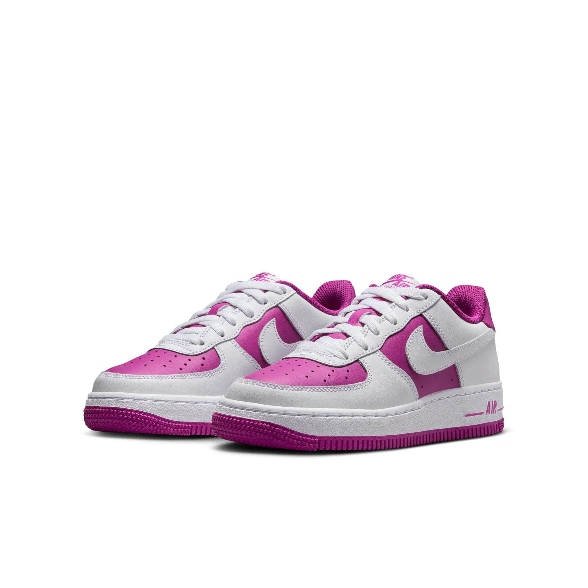 Nike Footwear Nike Air Force 1 Low "White Hot Fuchsia" - Boy's GS