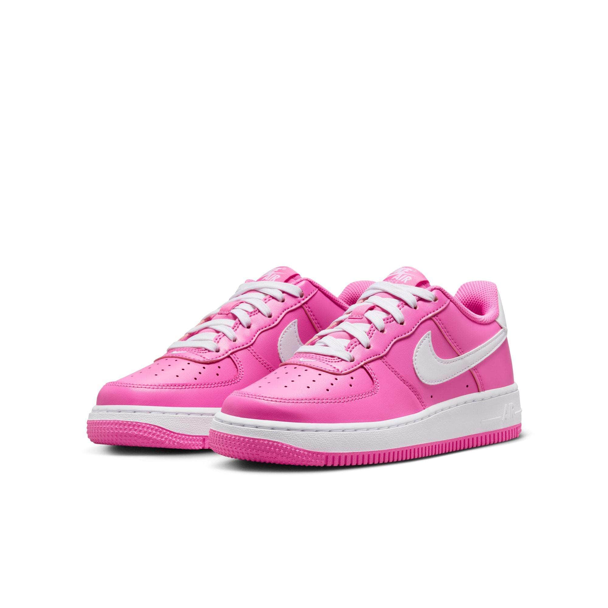 Nike FOOTWEAR Nike Air Force 1 "White Black" - Boy's Grade School