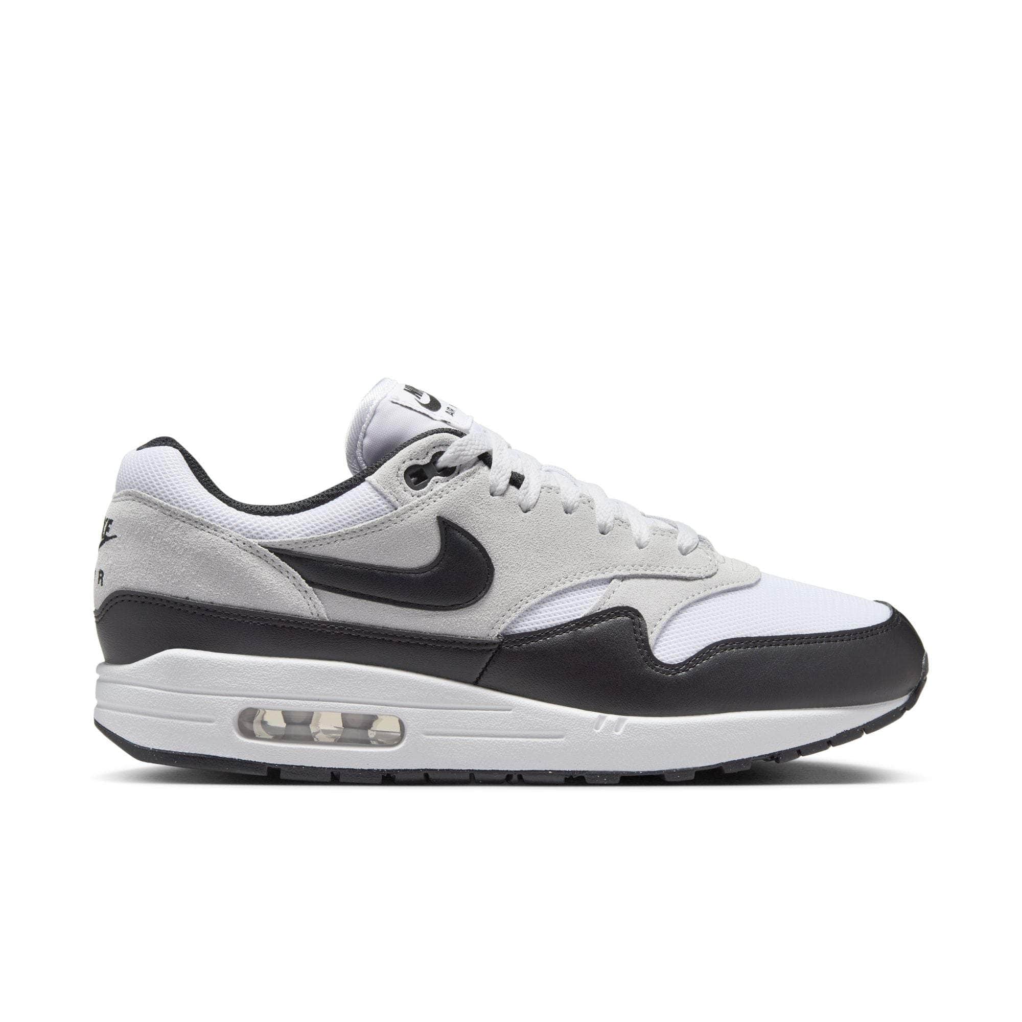 Nike FOOTWEAR Nike Air Max 1 Essential White Pure Platinum Black - Men's