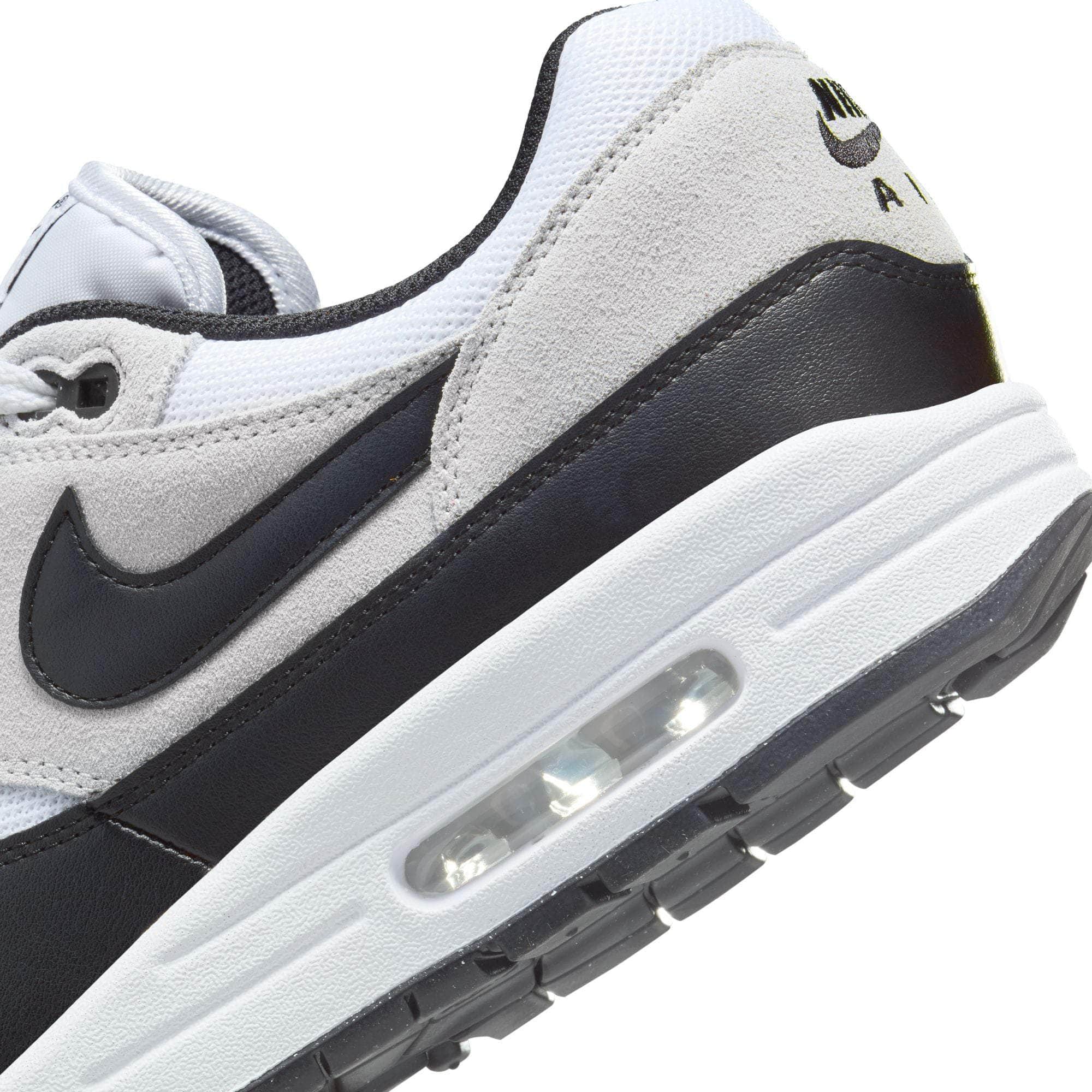 Nike FOOTWEAR Nike Air Max 1 Essential White Pure Platinum Black - Men's