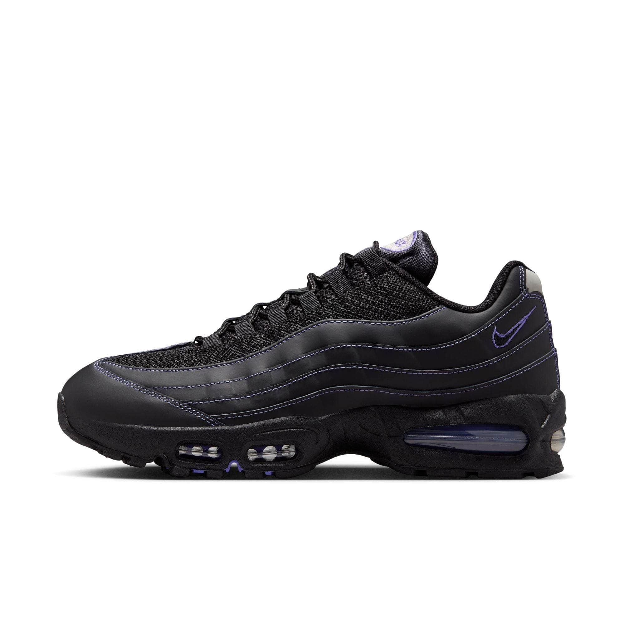 Nike FOOTWEAR Nike Air Max 95 OG "Big Bubble Black Persian Violet" - Men's