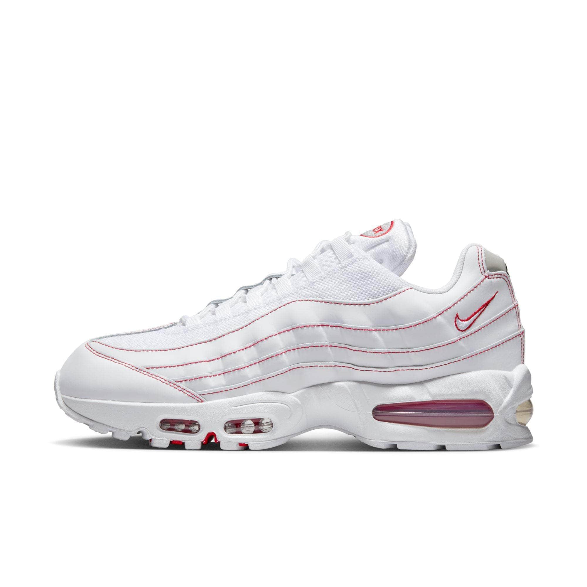 Nike FOOTWEAR Nike Air Max 95 OG "Big Bubble White University Red" - Men's