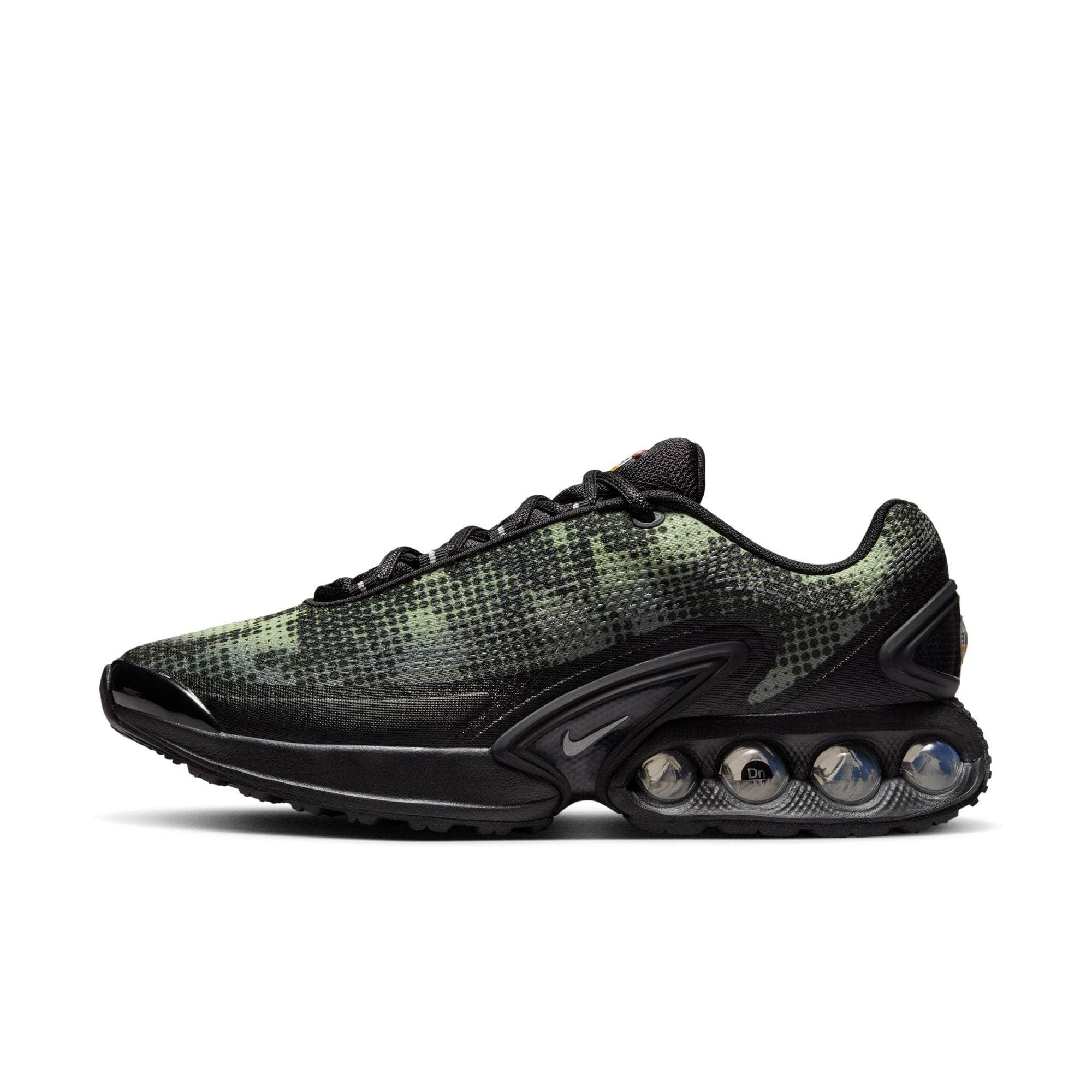 Nike FOOTWEAR Nike Air Max Dn "Black Olive Aura Medium Olive Metallic Silver" - Men's