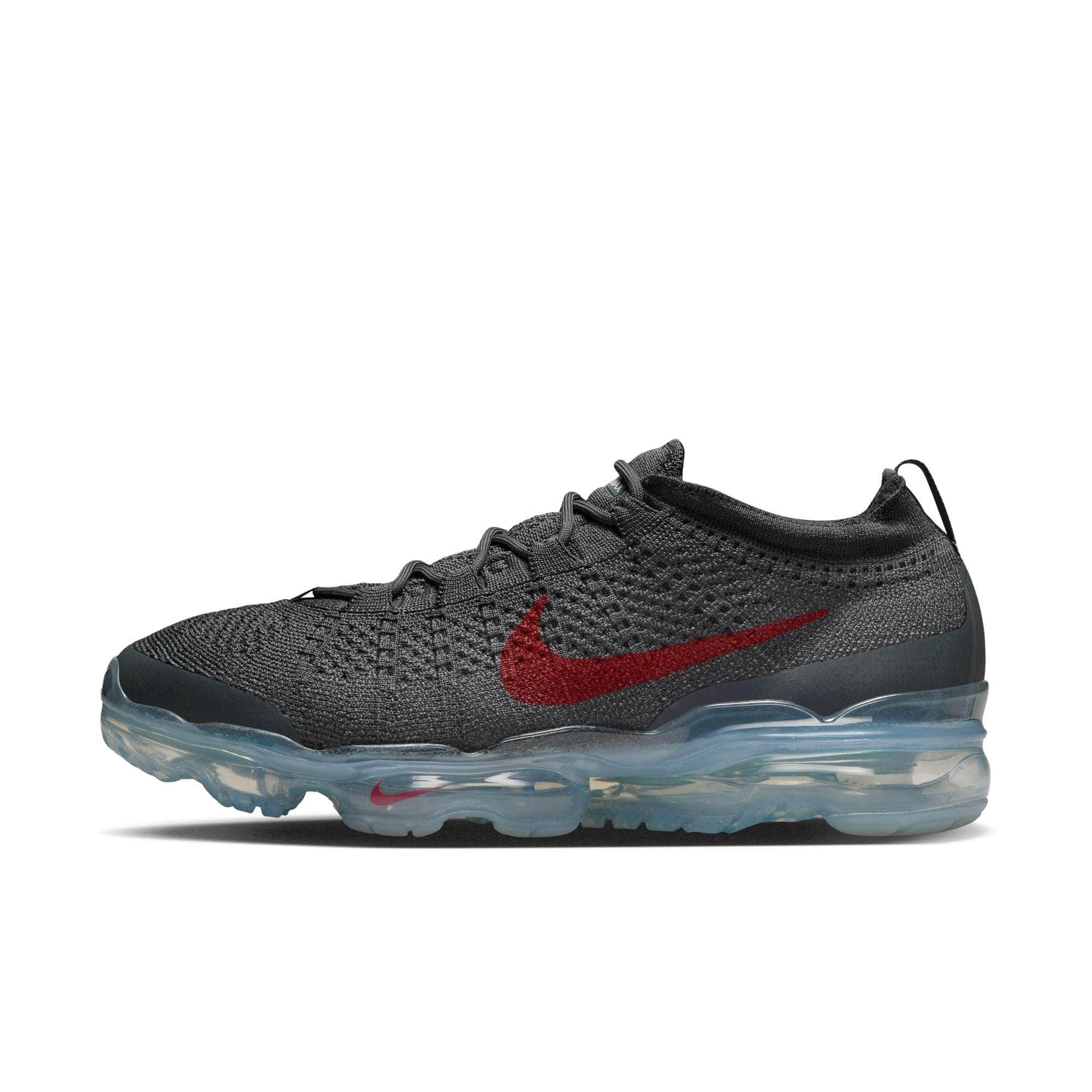 Nike FOOTWEAR Nike Air VaporMax 2023 Flyknit "Dark Grey Gym Red" - Men's