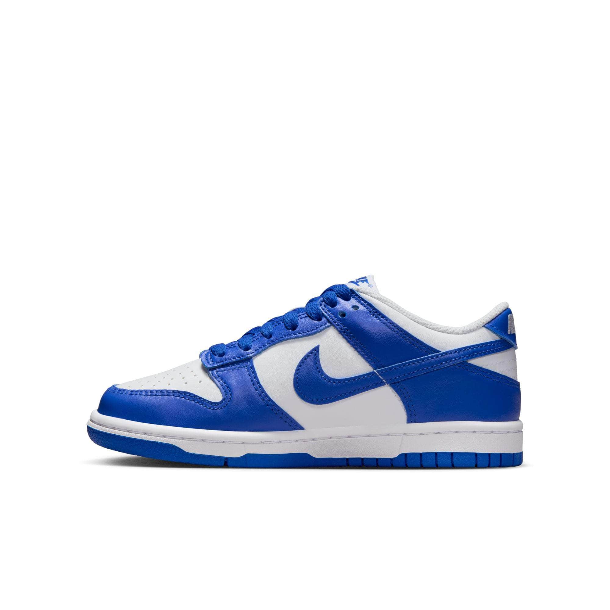Nike FOOTWEAR Nike Dunk Low "White Hyper Royal" - Kid's Grade School