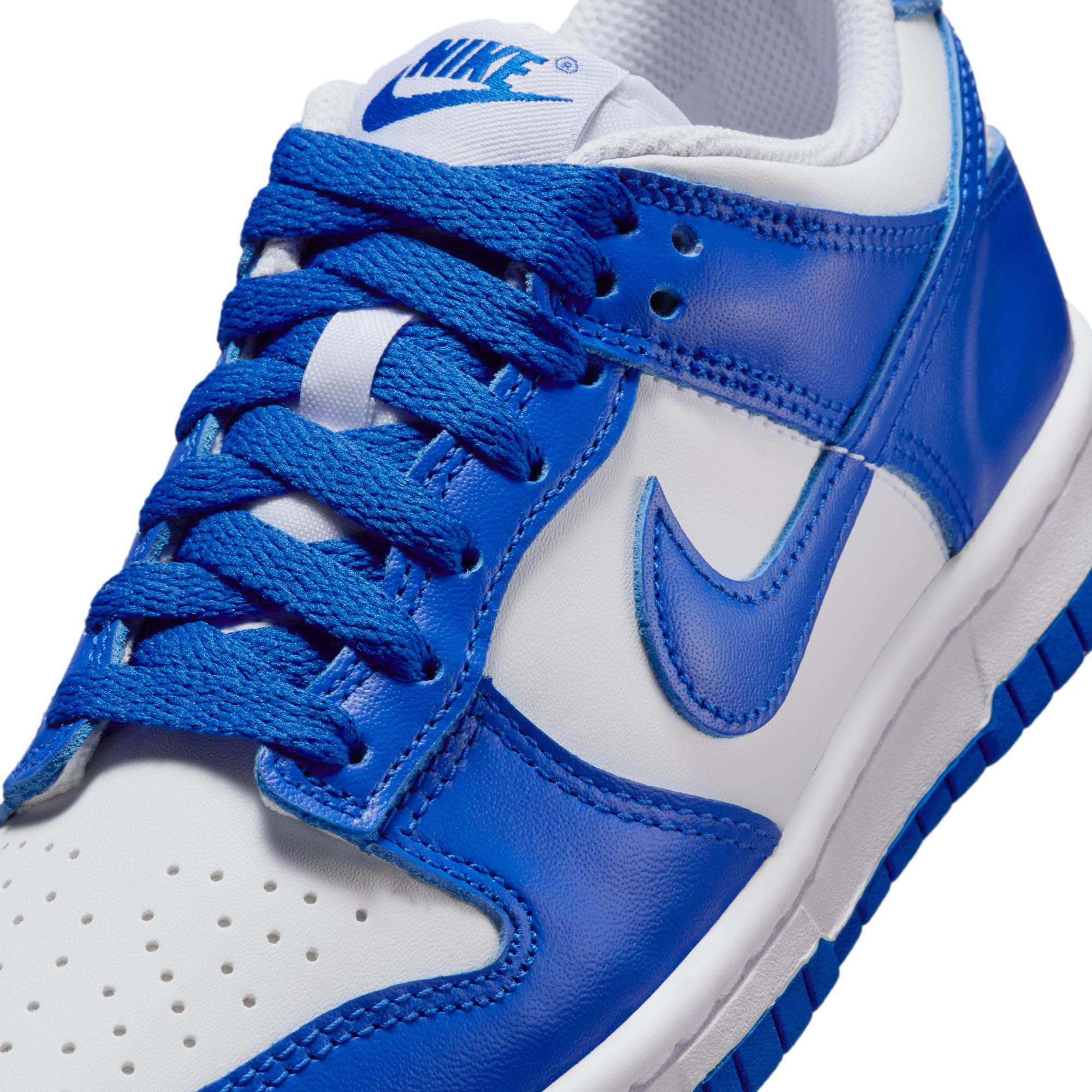 Nike FOOTWEAR Nike Dunk Low "White Hyper Royal" - Kid's Grade School