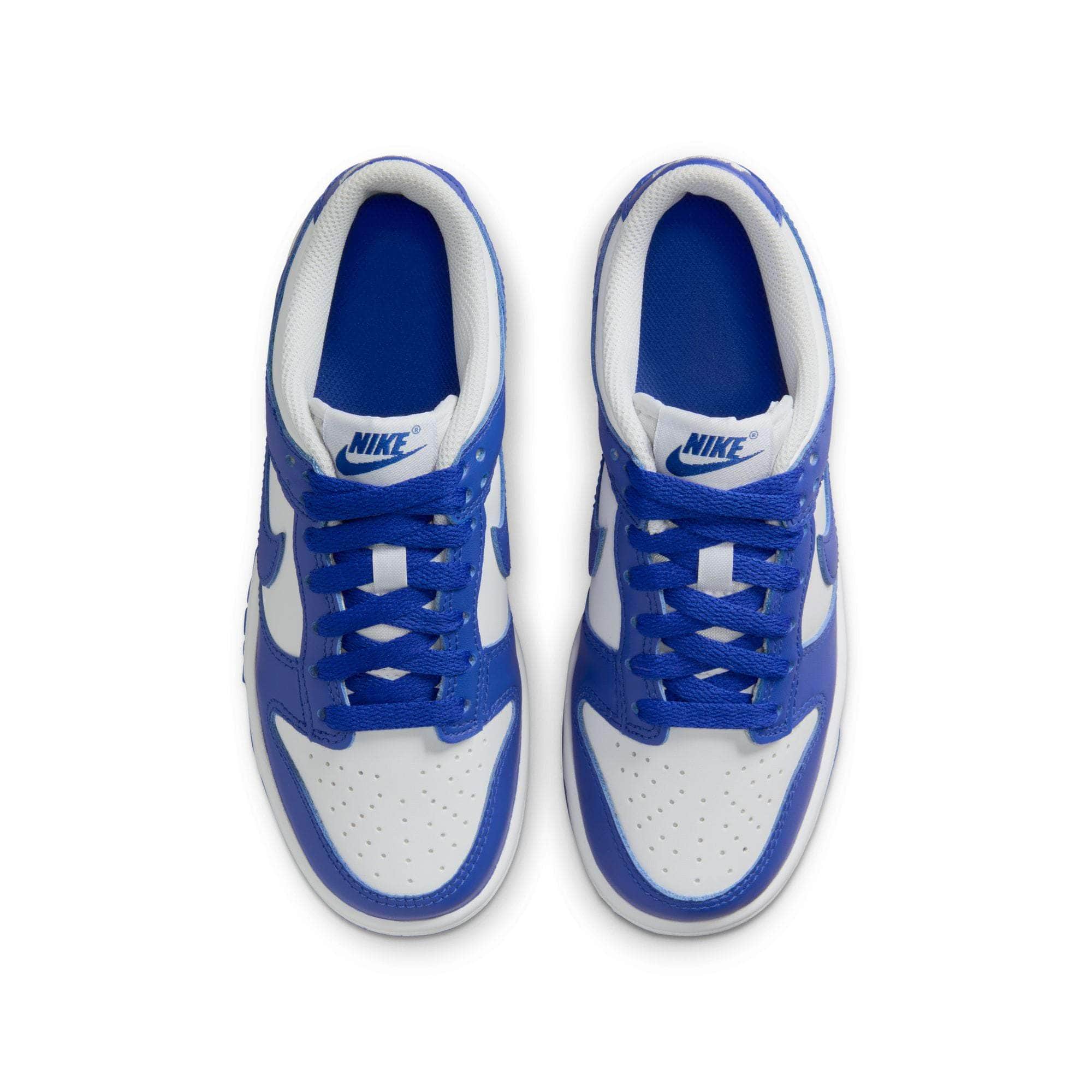 Nike FOOTWEAR Nike Dunk Low "White Hyper Royal" - Kid's Grade School
