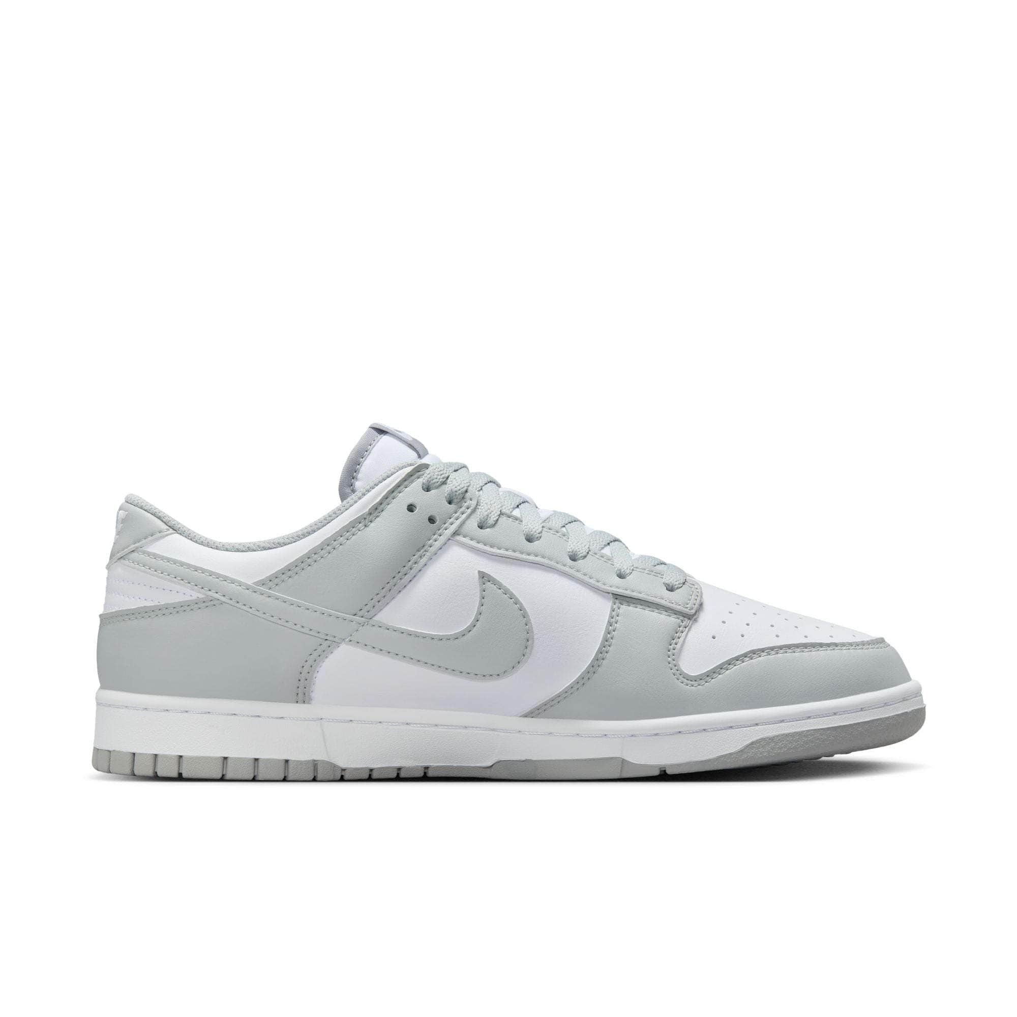 Nike FOOTWEAR Nike Dunk Low White Light Smoke Grey - Men's