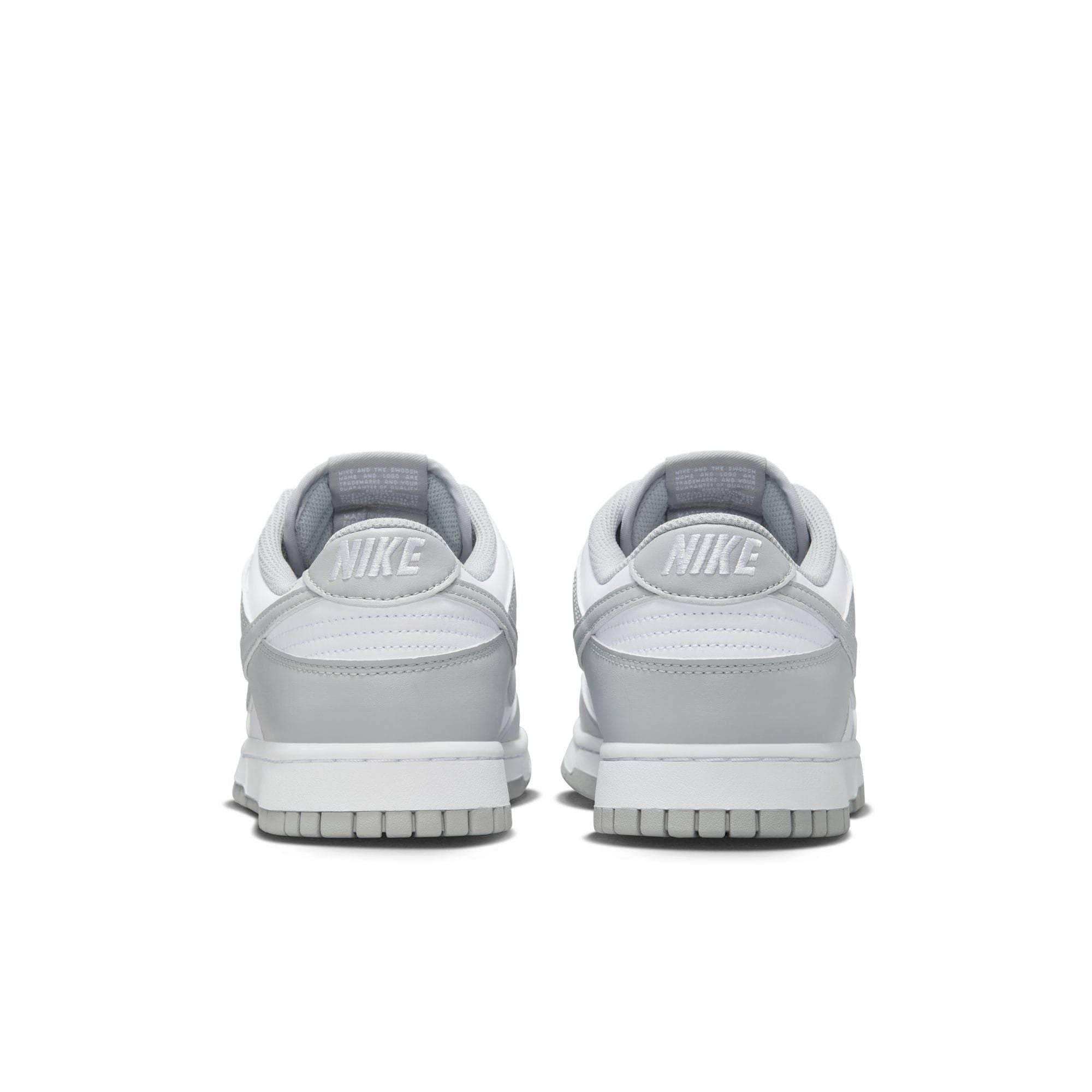 Nike FOOTWEAR Nike Dunk Low White Light Smoke Grey - Men's
