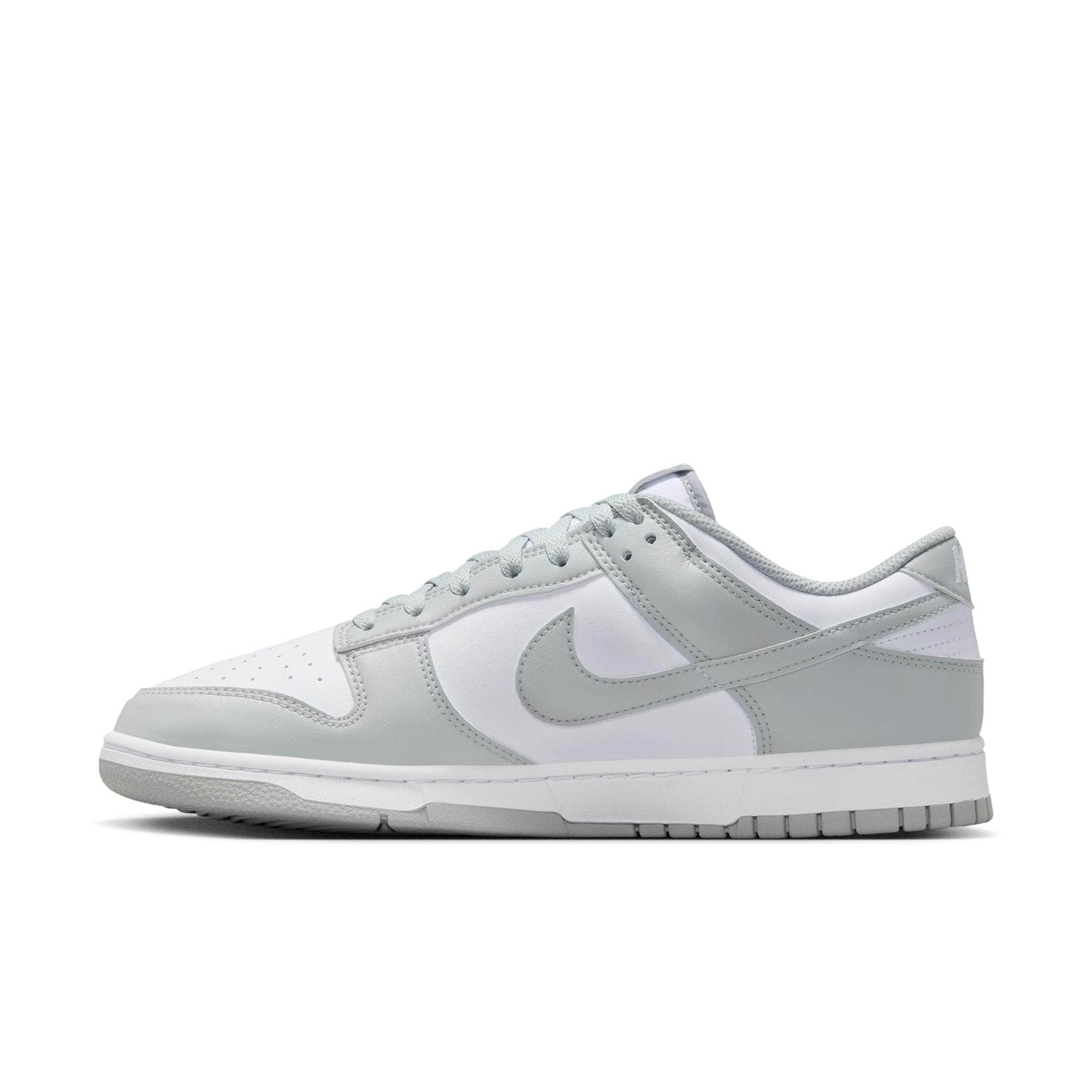 Nike FOOTWEAR Nike Dunk Low White Light Smoke Grey - Men's