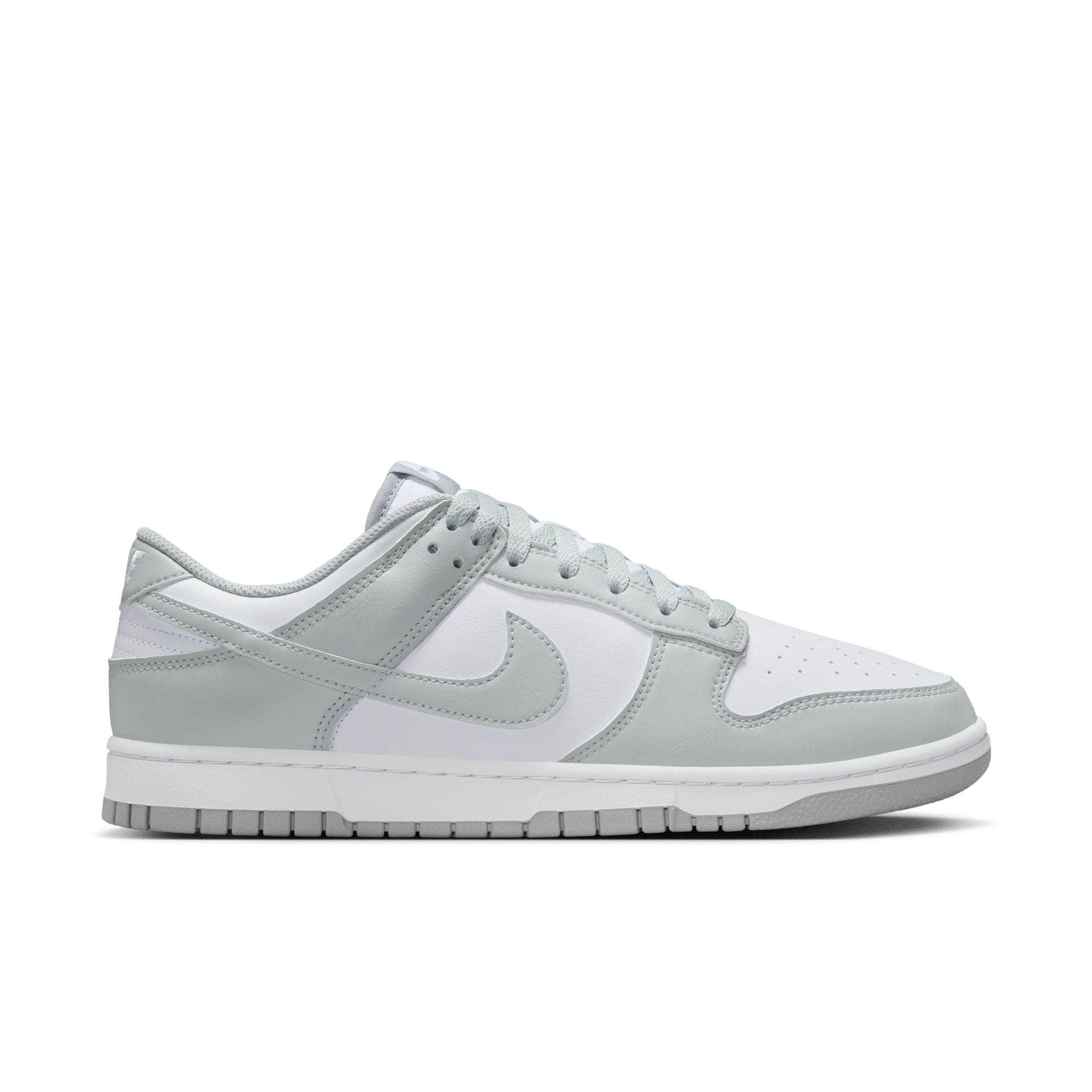 Nike FOOTWEAR Nike Dunk Low White Light Smoke Grey - Men's