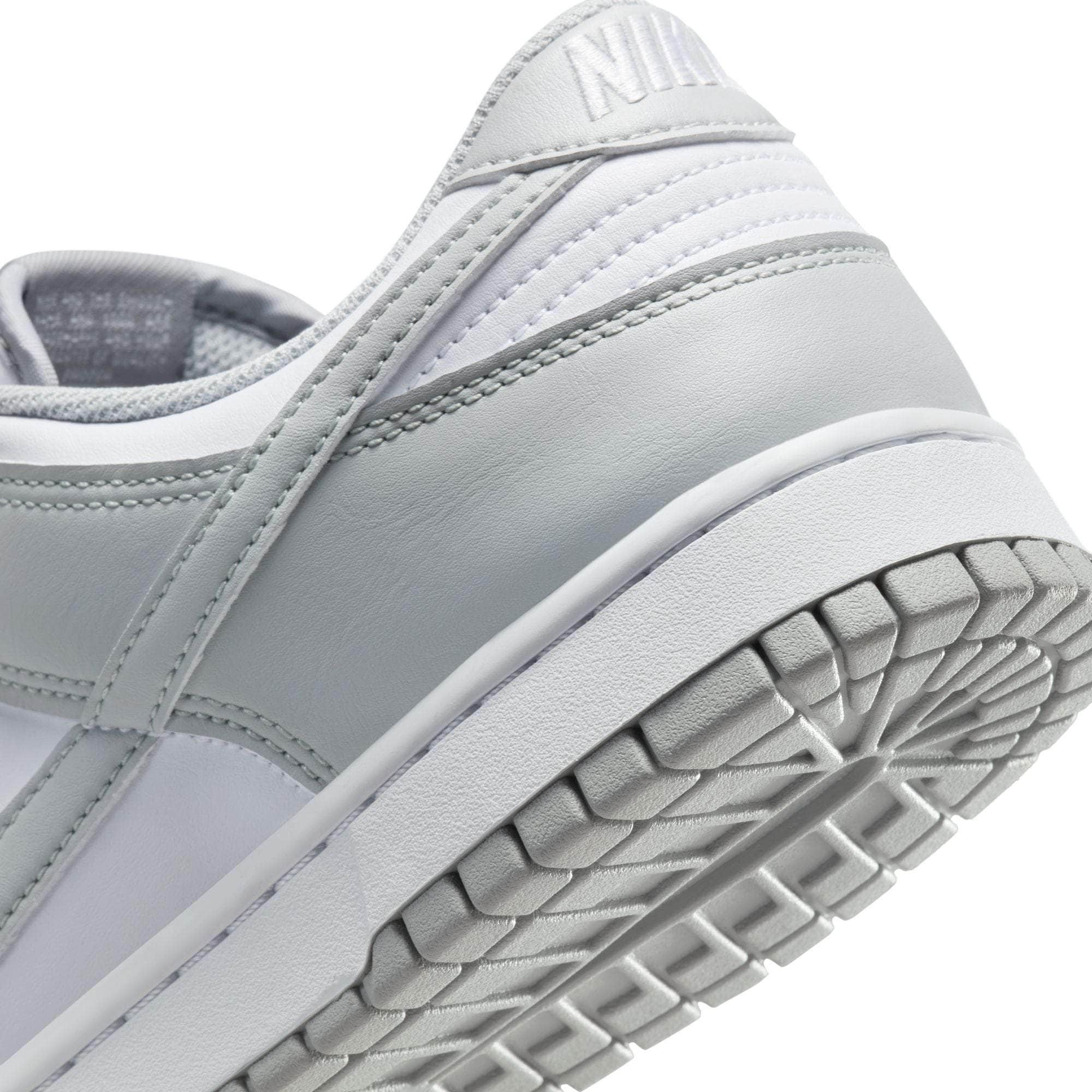 Nike FOOTWEAR Nike Dunk Low White Light Smoke Grey - Men's