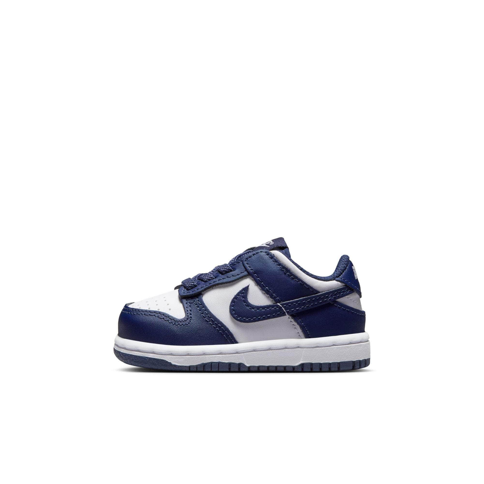 Nike FOOTWEAR Nike Dunk Low "White Midnight Navy" - Toddlers