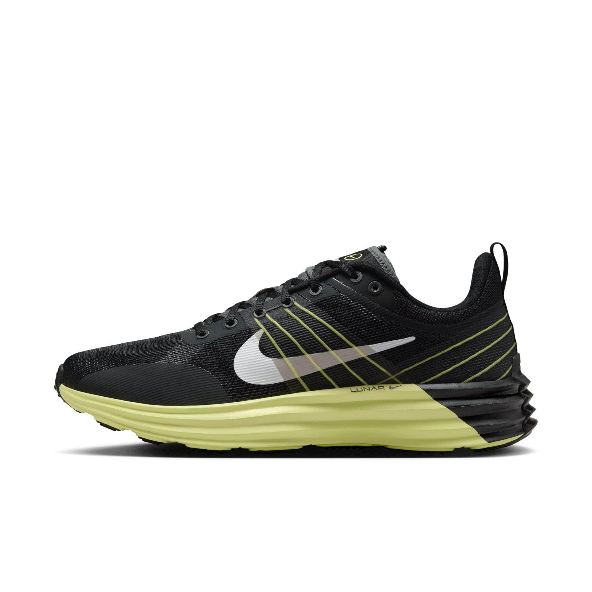 Nike FOOTWEAR Nike Lunar Roam 'Black Iron Grey Light Lemon Twist White" - Men's