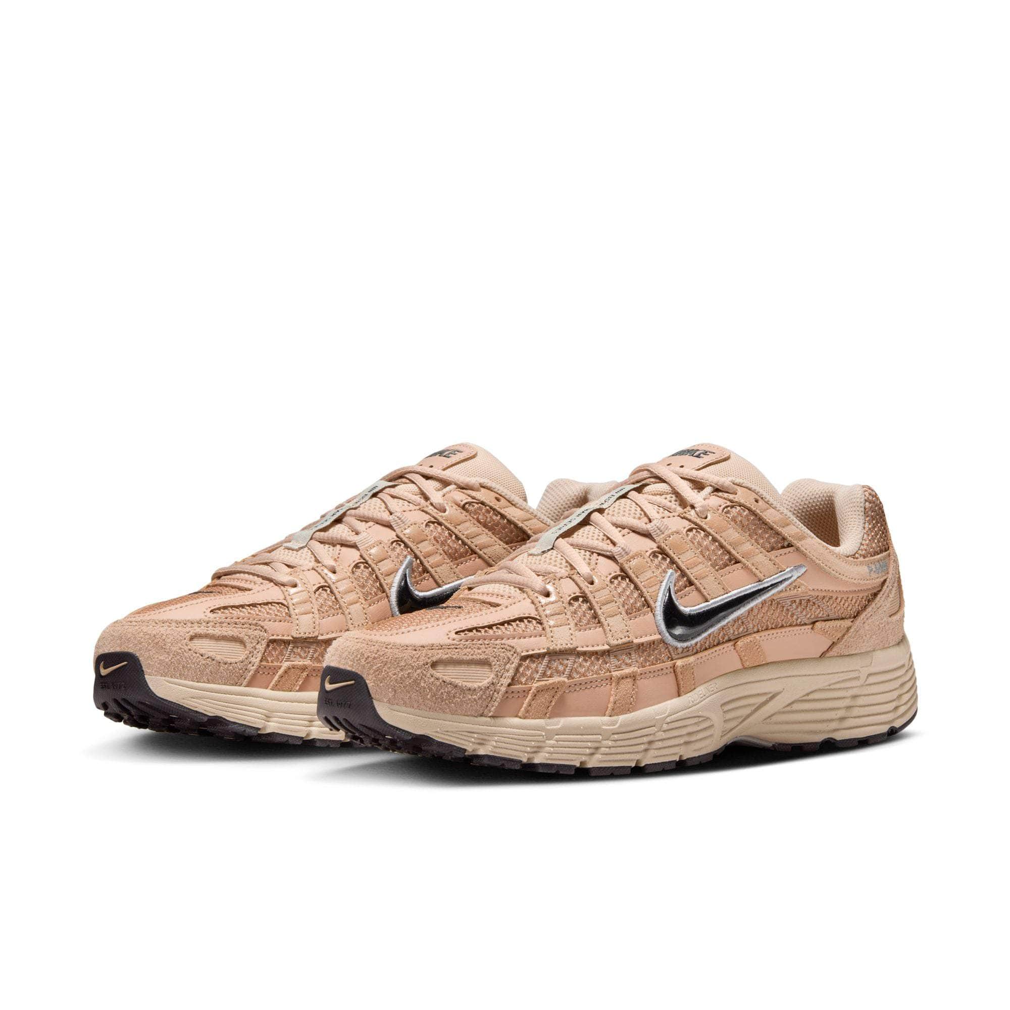 Nike FOOTWEAR Nike P-6000 SE "Hemp Sanddrift Metallic Silver Black" - Men's