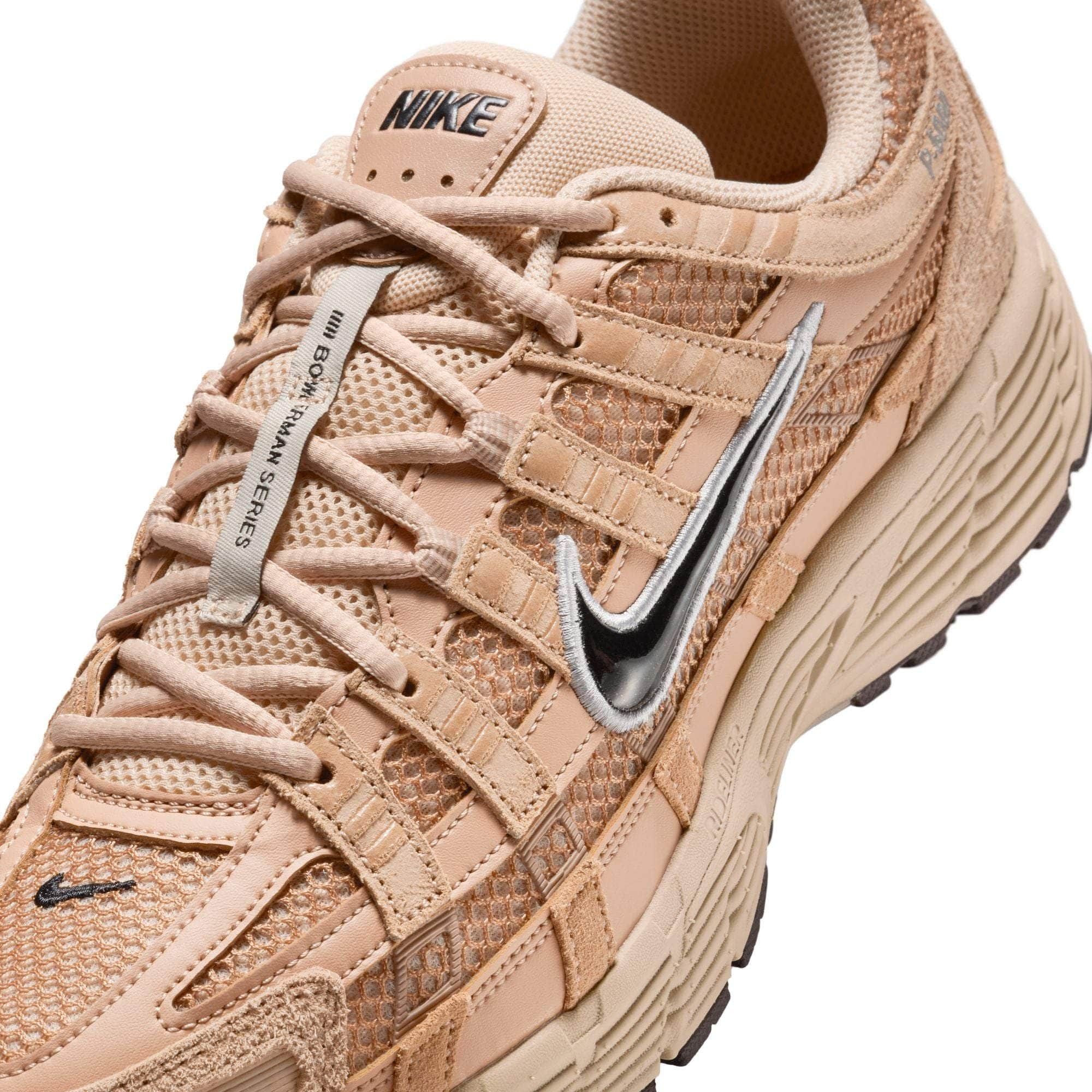 Nike FOOTWEAR Nike P-6000 SE "Hemp Sanddrift Metallic Silver Black" - Men's