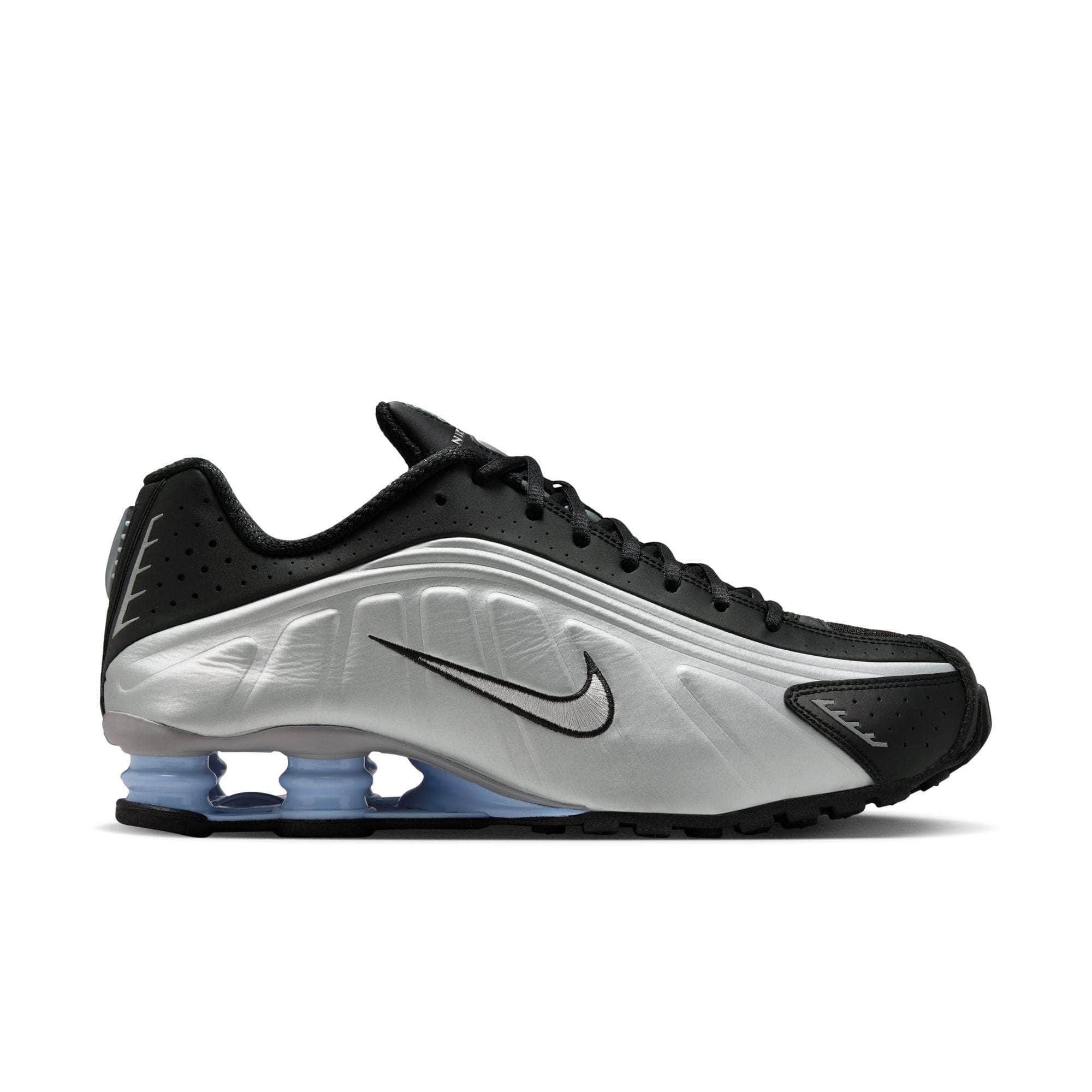 Nike FOOTWEAR Nike Shox R4 "Metallic Silver Black Psychic Blue" - Men's