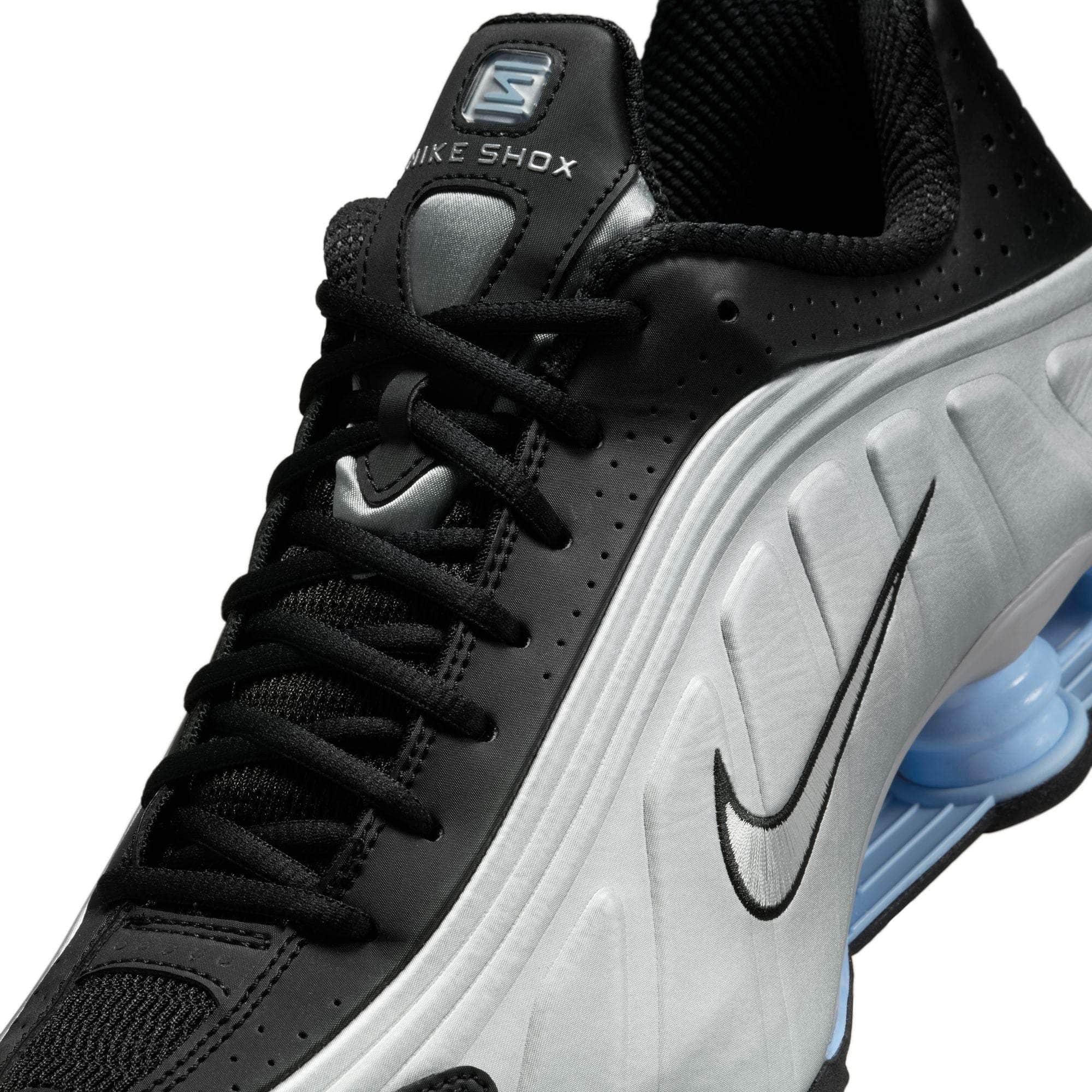 Nike FOOTWEAR Nike Shox R4 "Metallic Silver Black Psychic Blue" - Men's