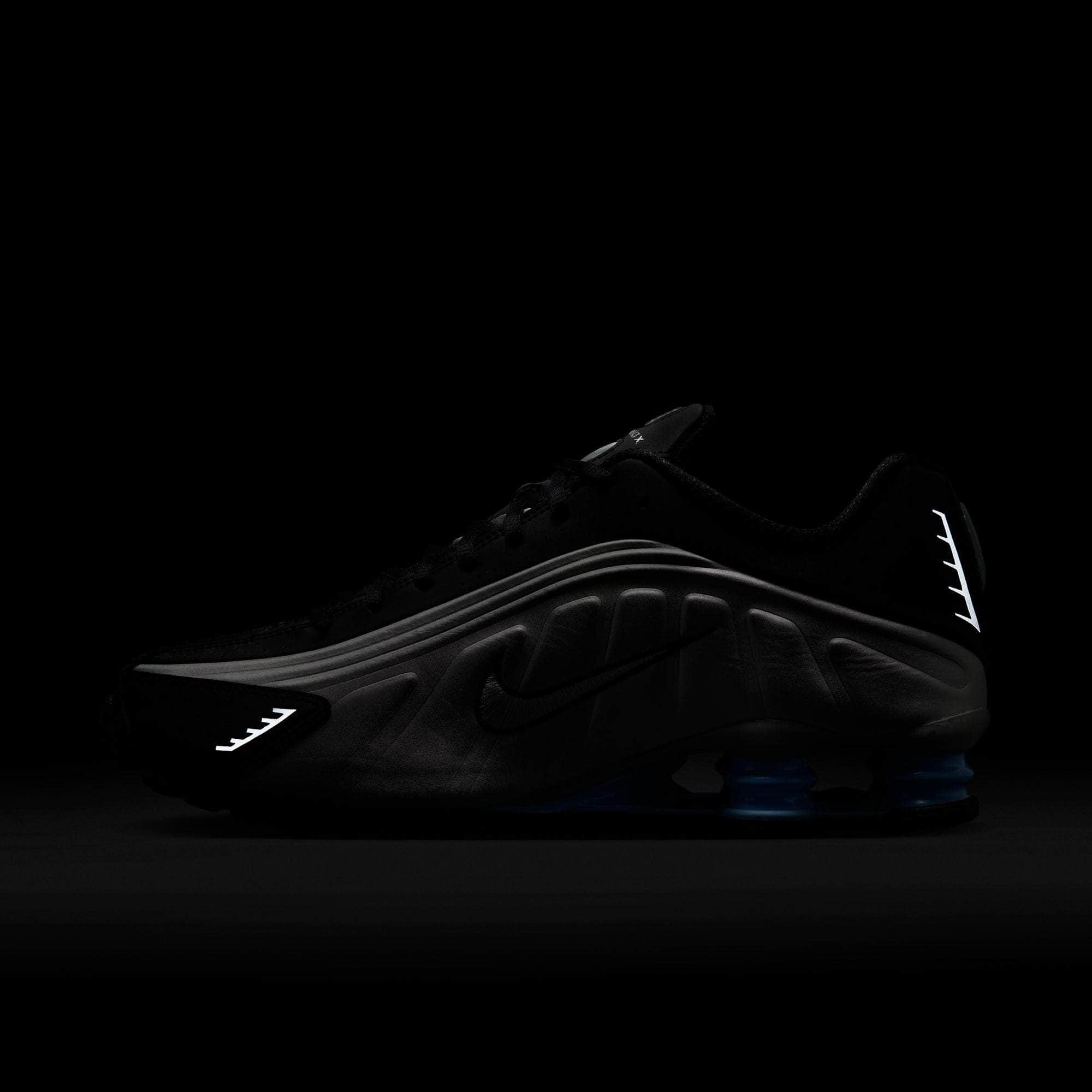 Nike FOOTWEAR Nike Shox R4 "Metallic Silver Black Psychic Blue" - Men's