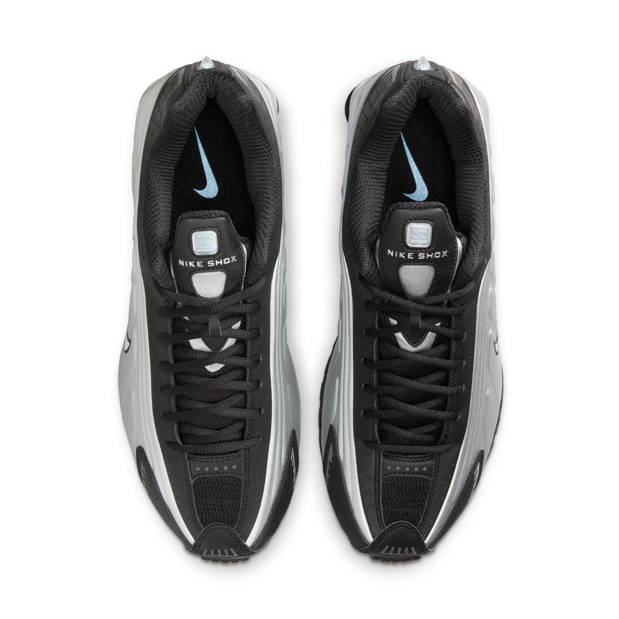 Nike FOOTWEAR Nike Shox R4 "Metallic Silver Black Psychic Blue" - Men's