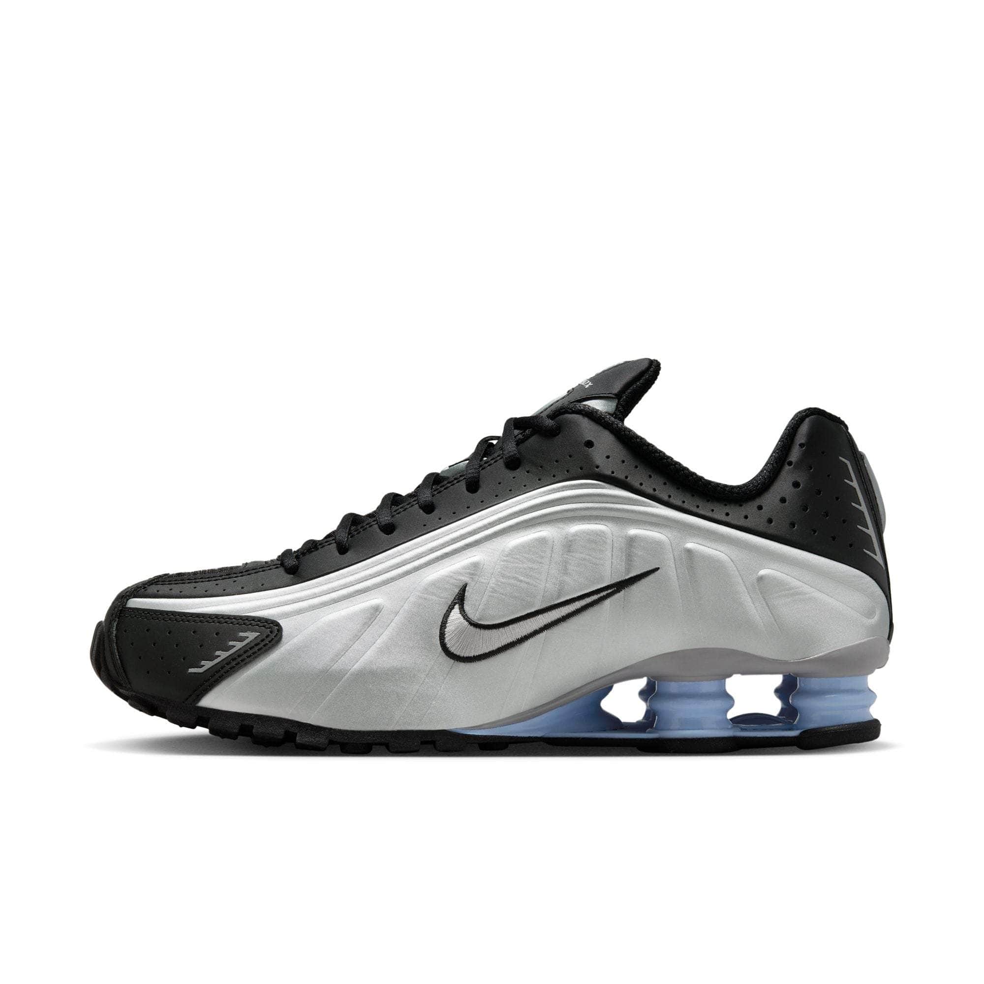 Nike FOOTWEAR Nike Shox R4 "Metallic Silver Black Psychic Blue" - Men's