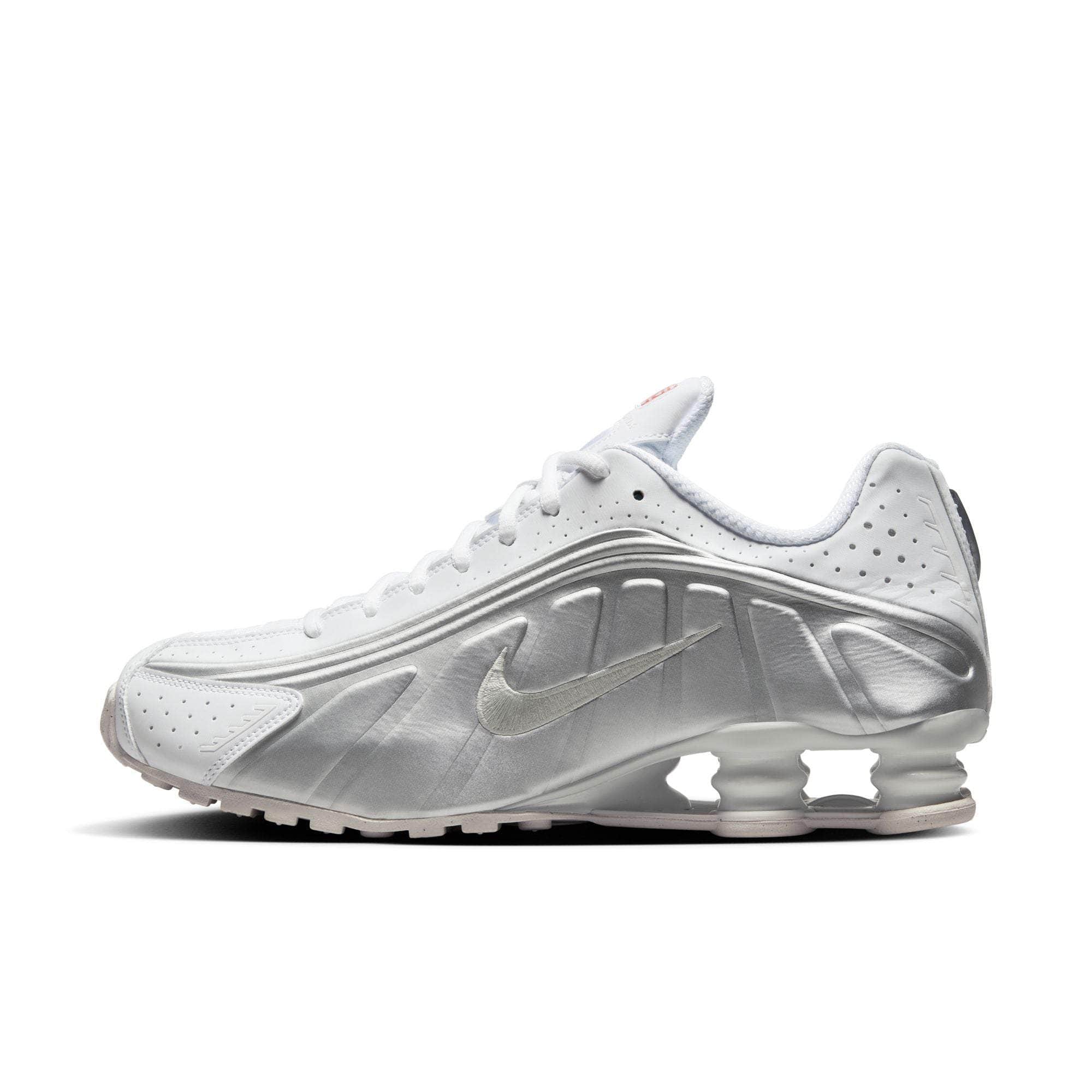 Nike FOOTWEAR Nike Shox R4 "White Metallic Silver" - Men's