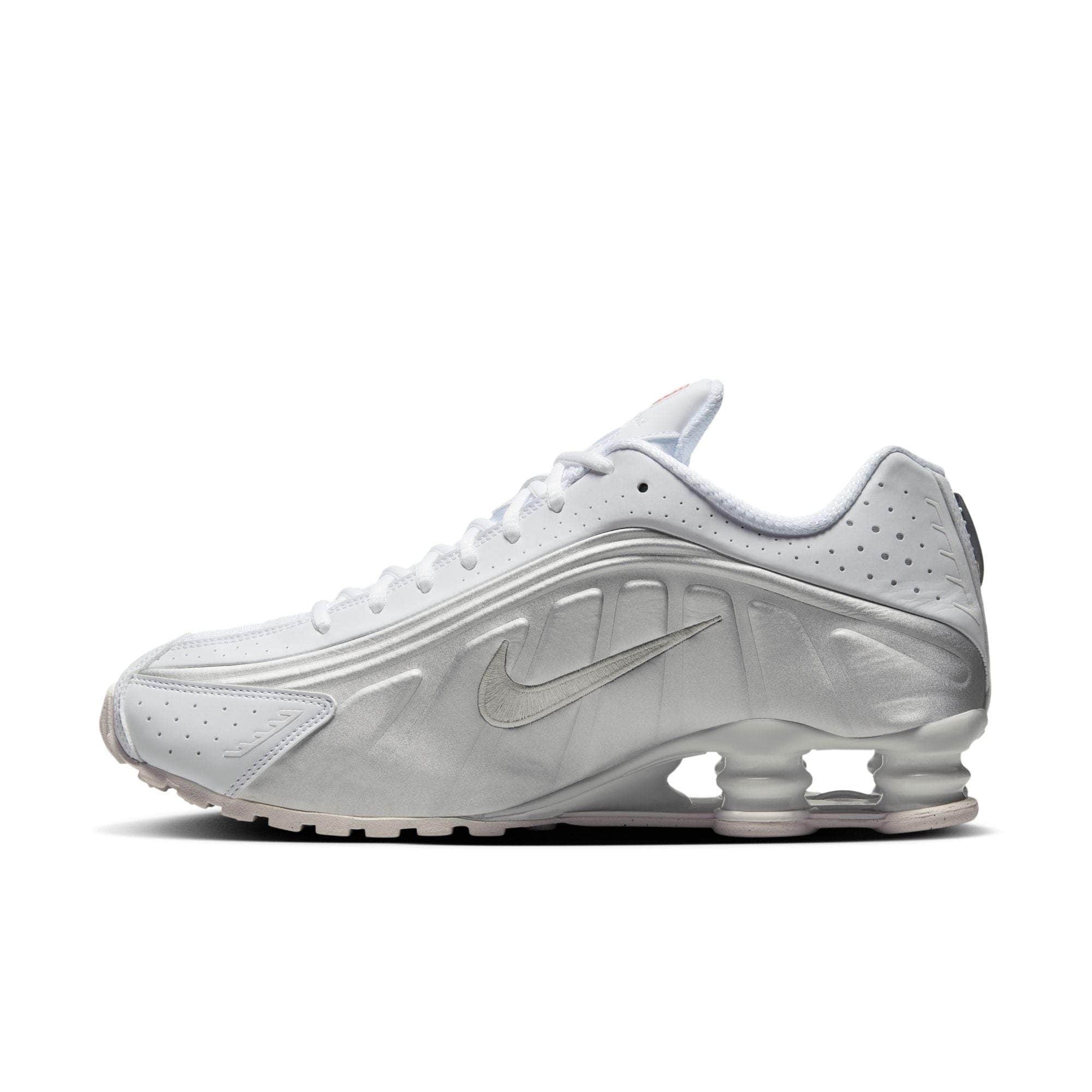 Nike FOOTWEAR Nike Shox R4 "White Metallic Silver" - Men's