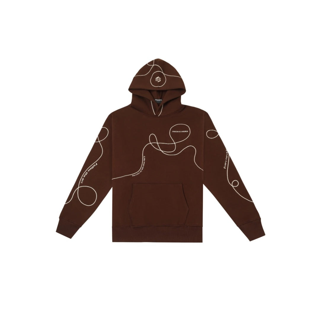 Inkwalkers Path of Life Hoodie - Brown