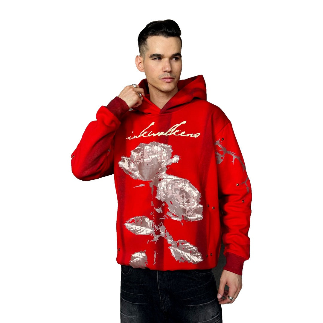 Inkwalkers Rose Hoodie - Red