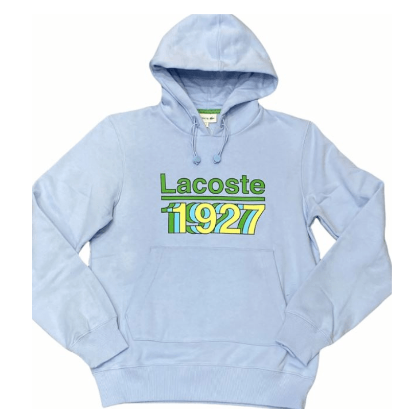 Lacoste APPAREL Lacoste Vintage Printed Hooded Fleece Sweatshirt - Men's