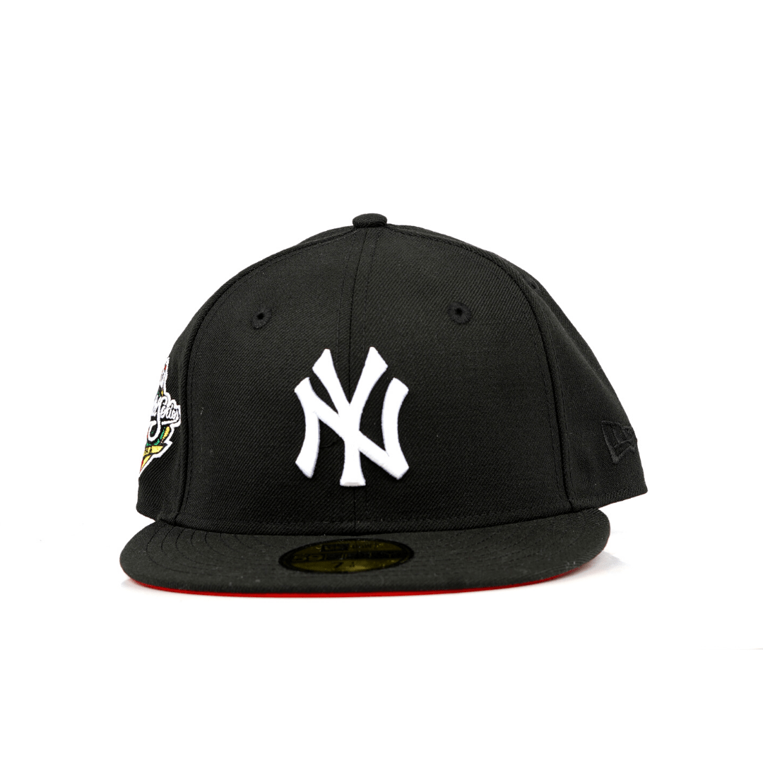 New York Yankees 59Fifty Black & Red Under Brim World Series 1998 Fitted Hat