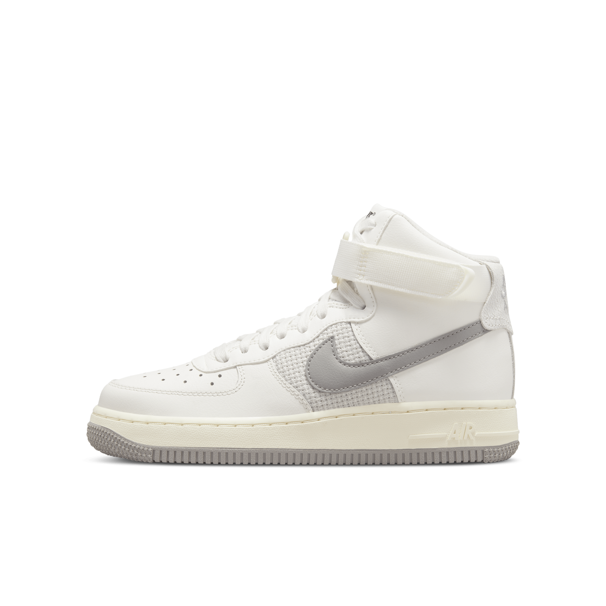 White high top air top force 1 grade school