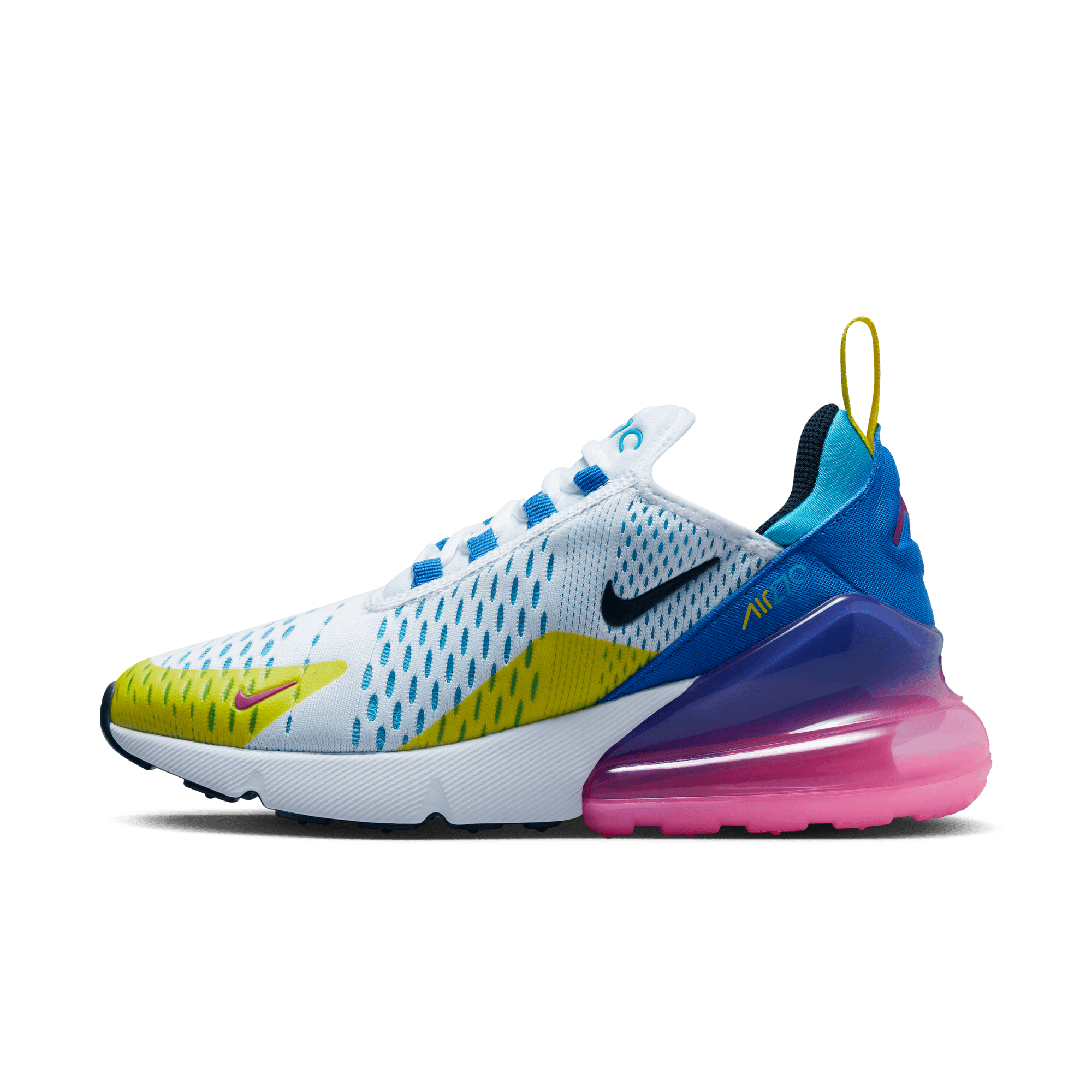 Air max 270 sales pink purple yellow