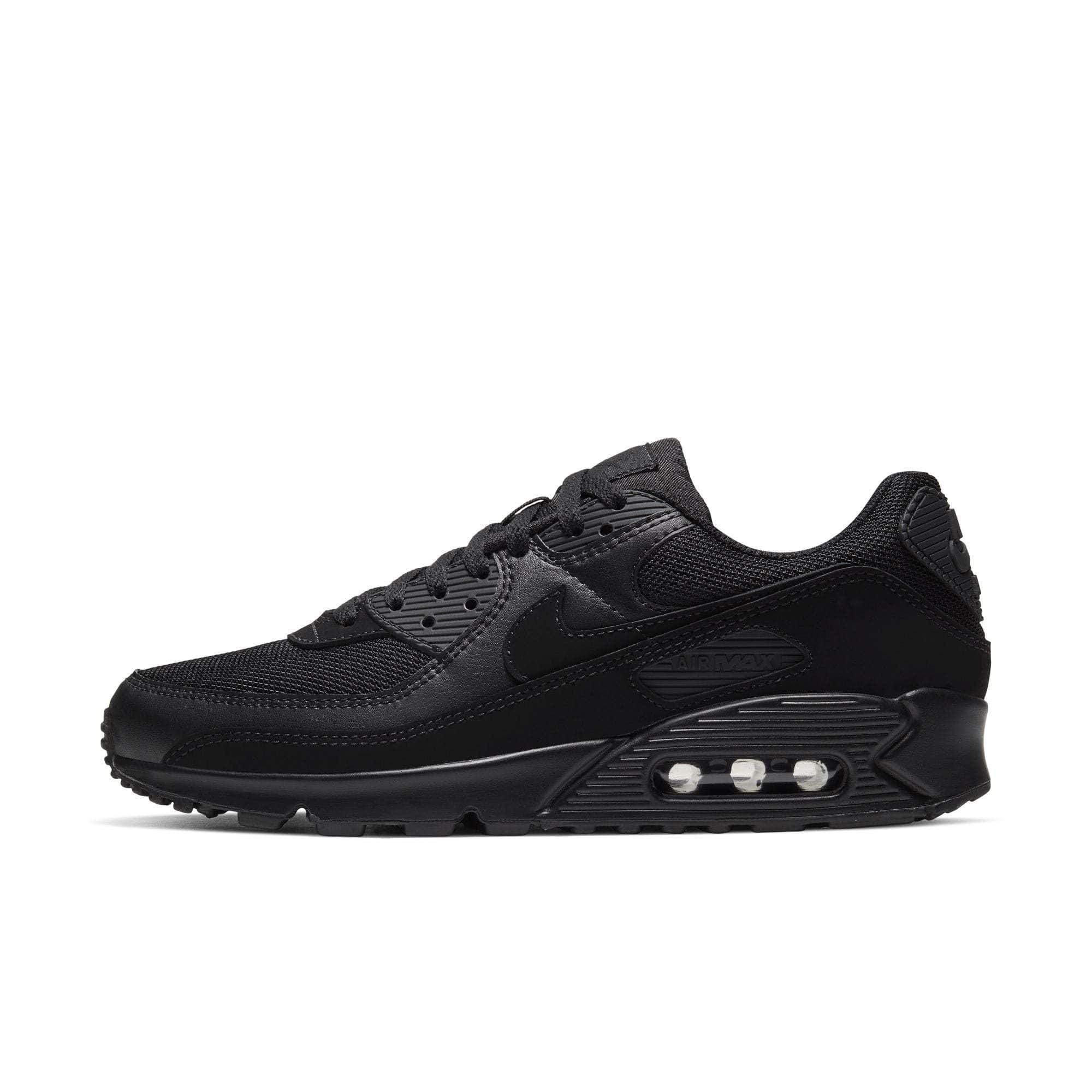 NIKE FOOTWEAR Nike Air Max 90 Recraft Triple Black - Men's