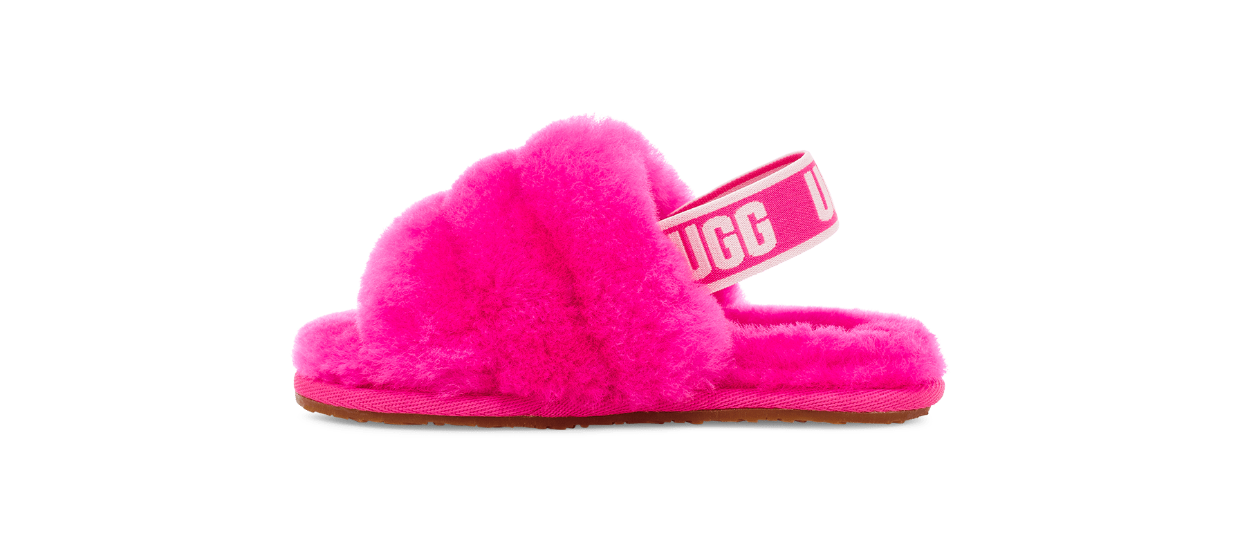 Hot pink ugg store fluff yeah slide