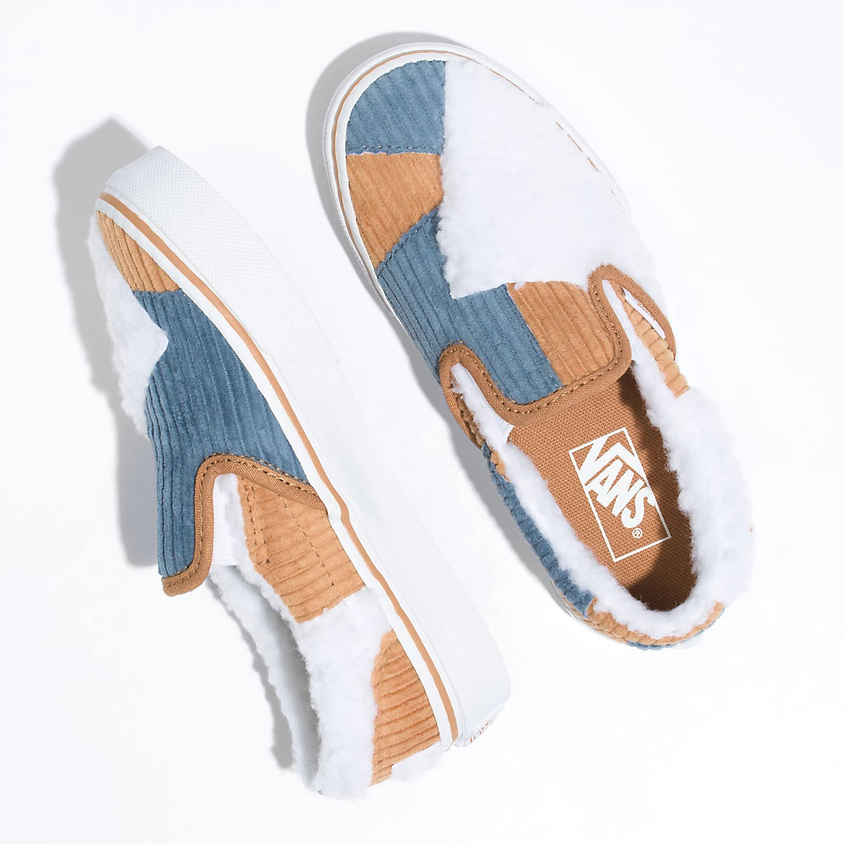 Vans FOOTWEAR Vans Cozy Cord Classic Slip On Patchwork - Kids