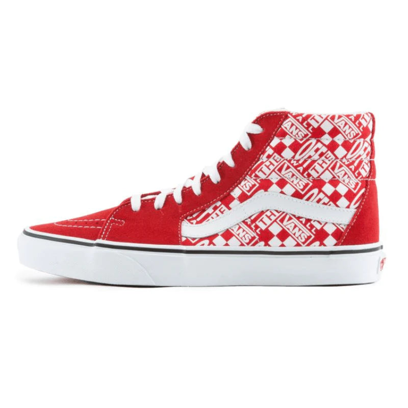 All red hi hot sale top vans
