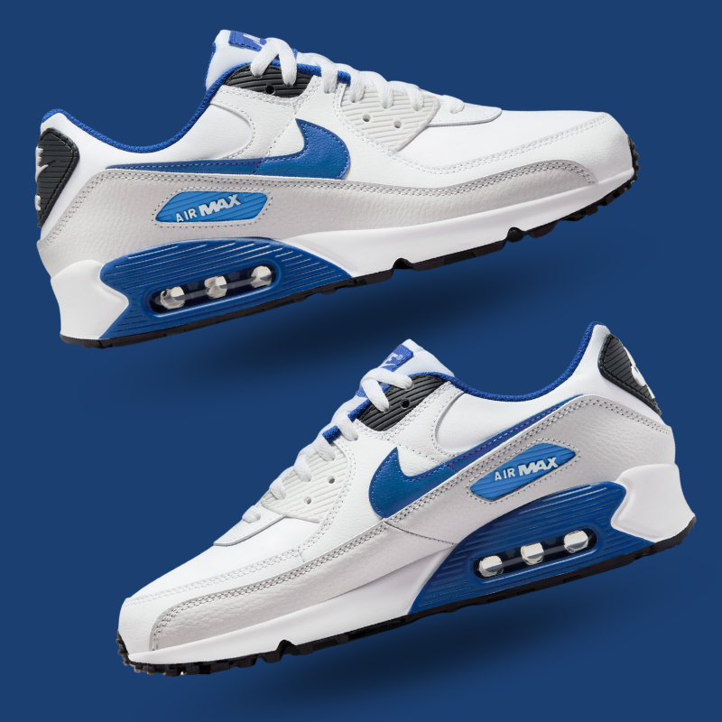 Nike Air Max 90 "White Game Royal" - Men's