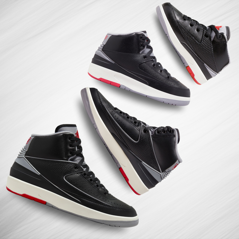 Air Jordan 2 Retro "Black Cement" - Family Collection