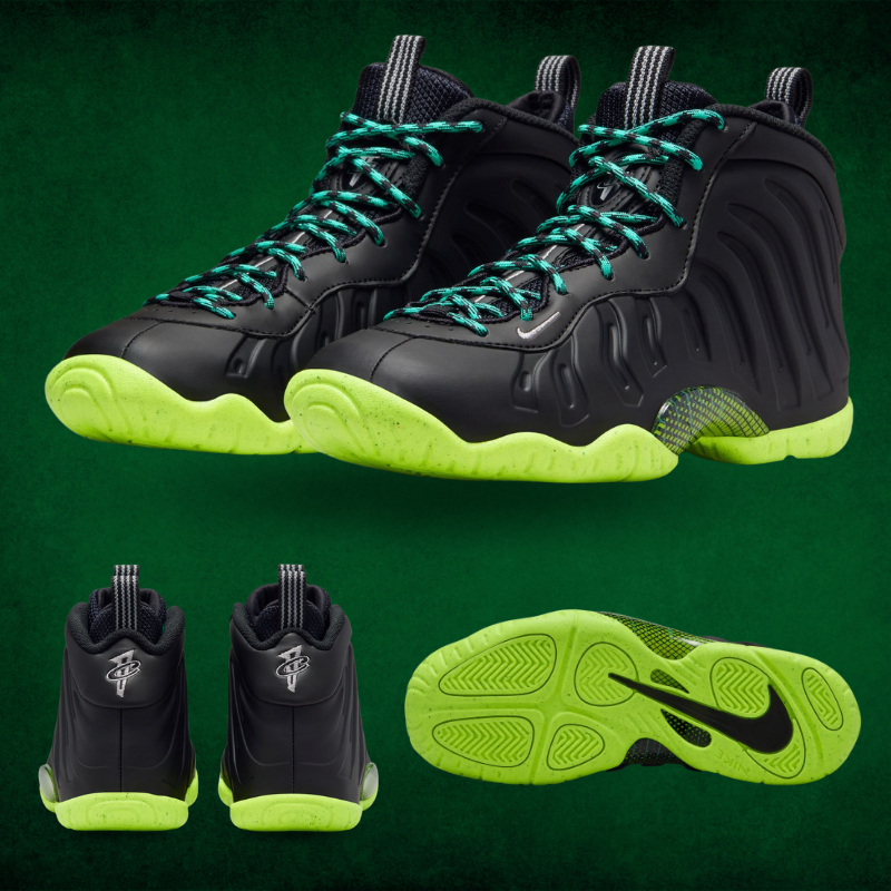 Nike Little Posite One GS 'Black Volt Jade' - Boy's GS